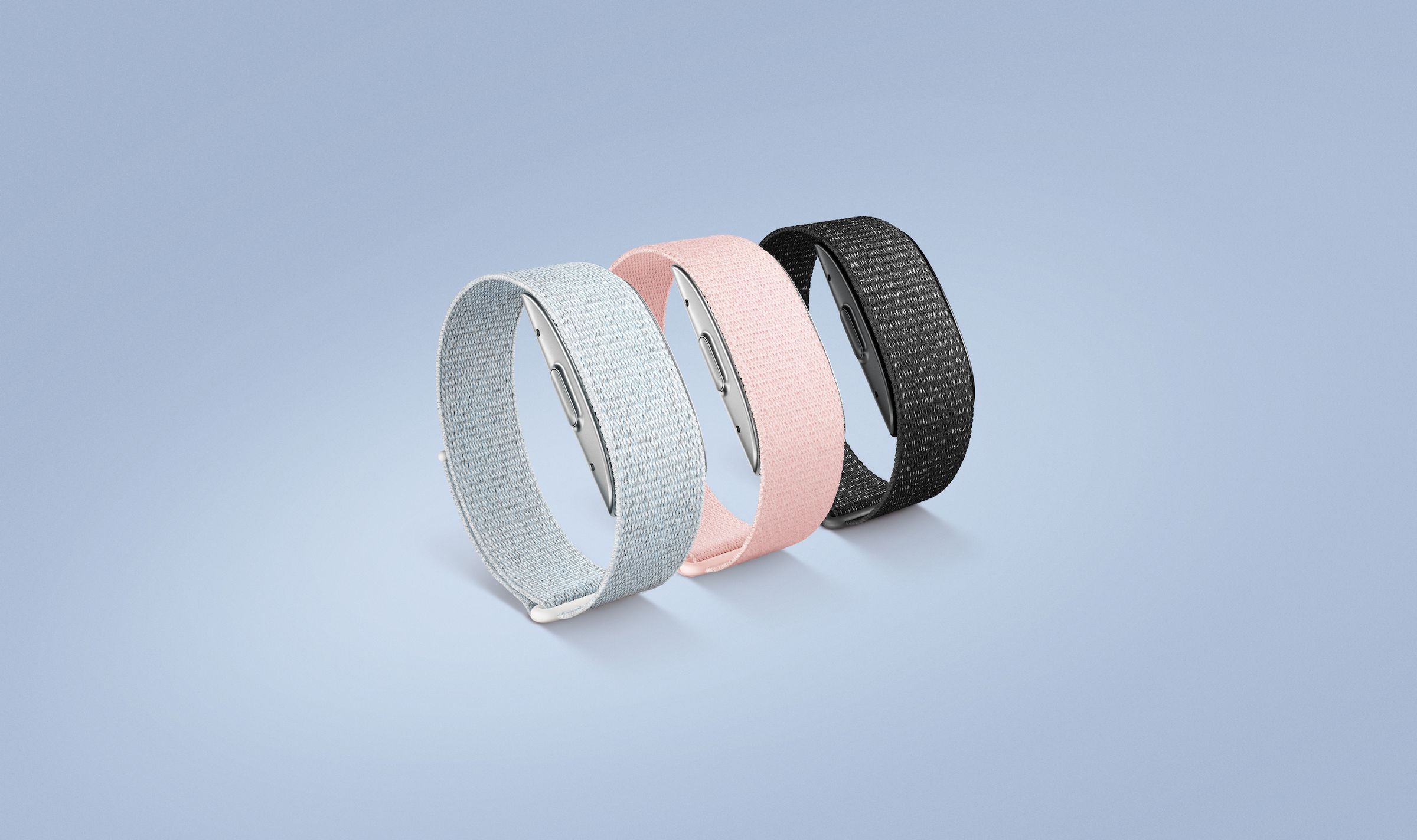 The three color options for the Halo Band