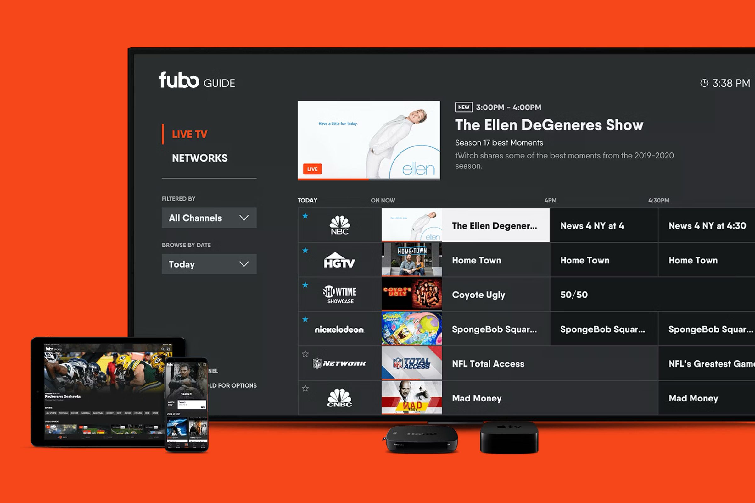 A marketing image of Fubo’s streaming TV service.