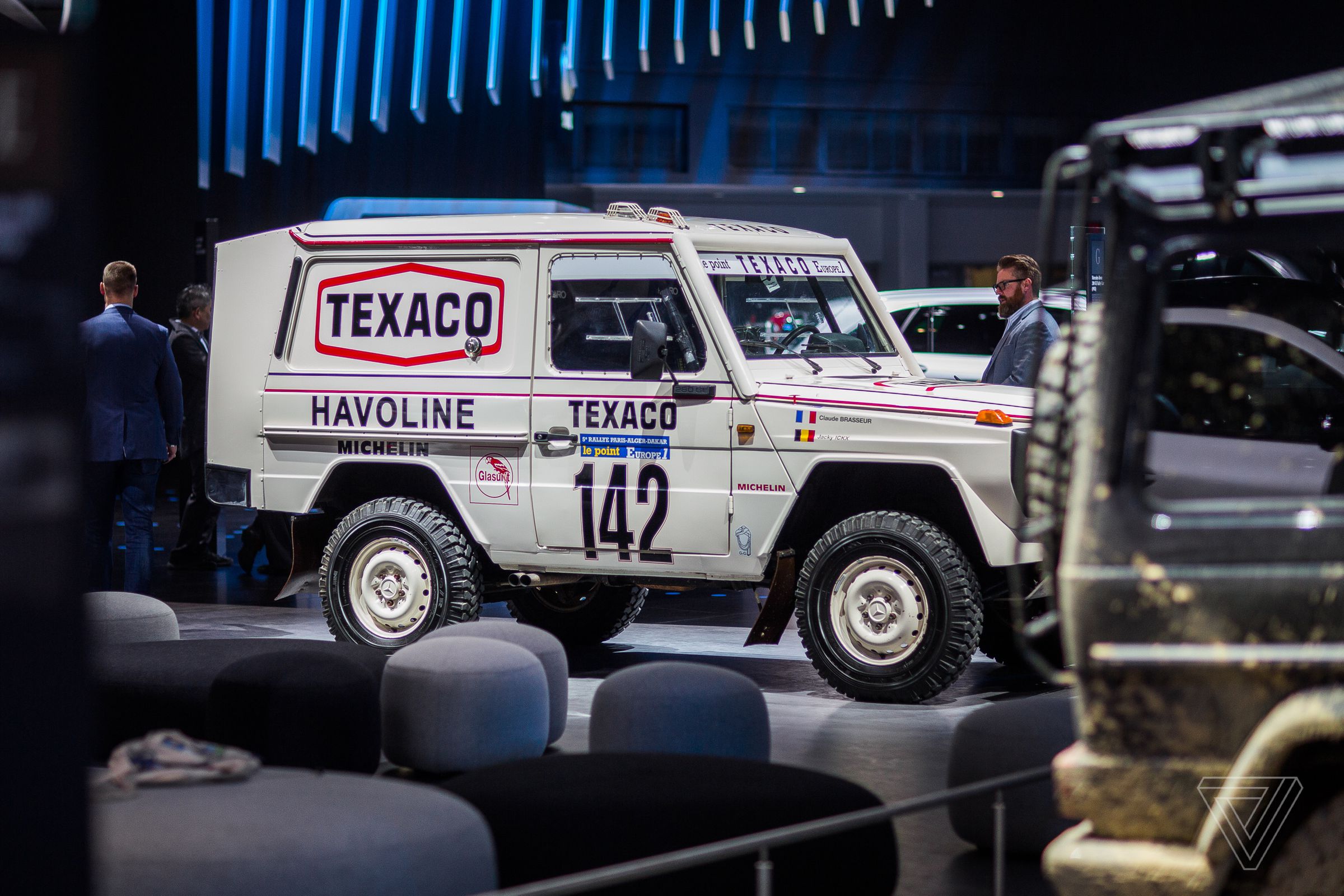 Mercedes-Benz probably hopes the new G Wagen takes on as many different lives as past versions, like this 1983 Paris to Dakar rally winner.