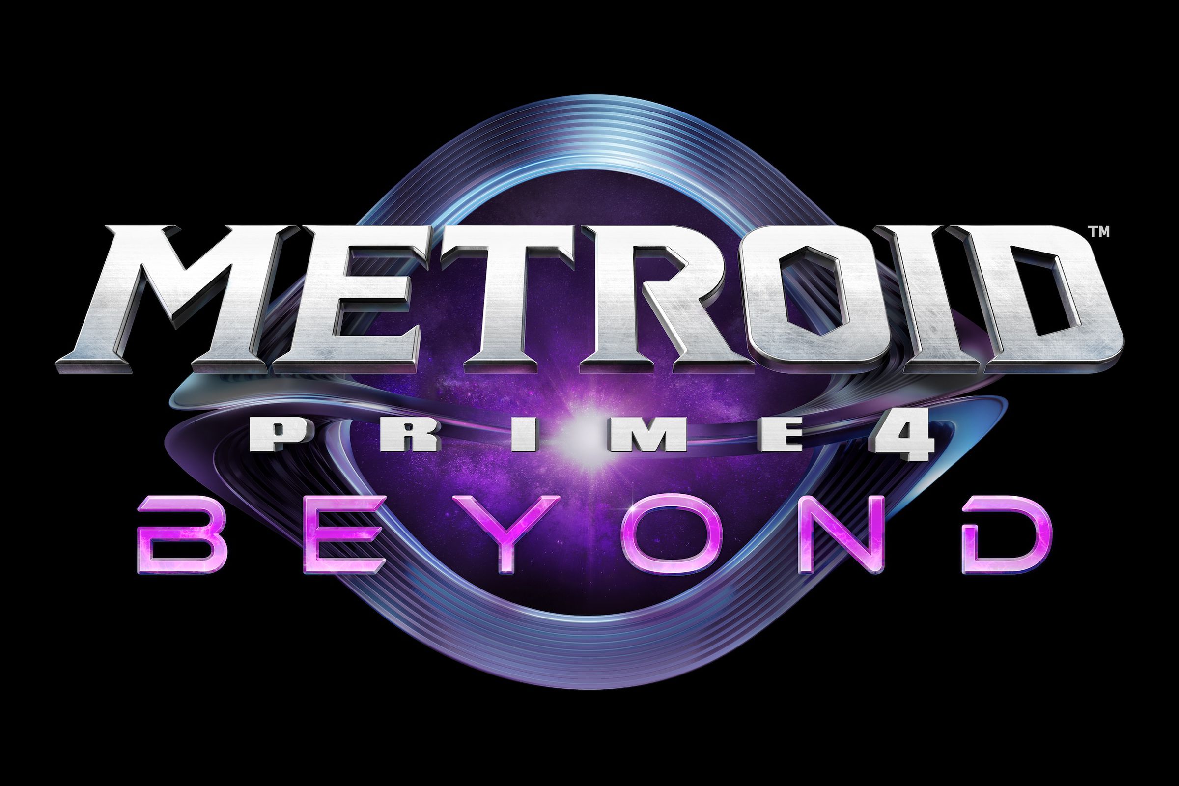 The logo for Metroid Prime 4: Beyond.
