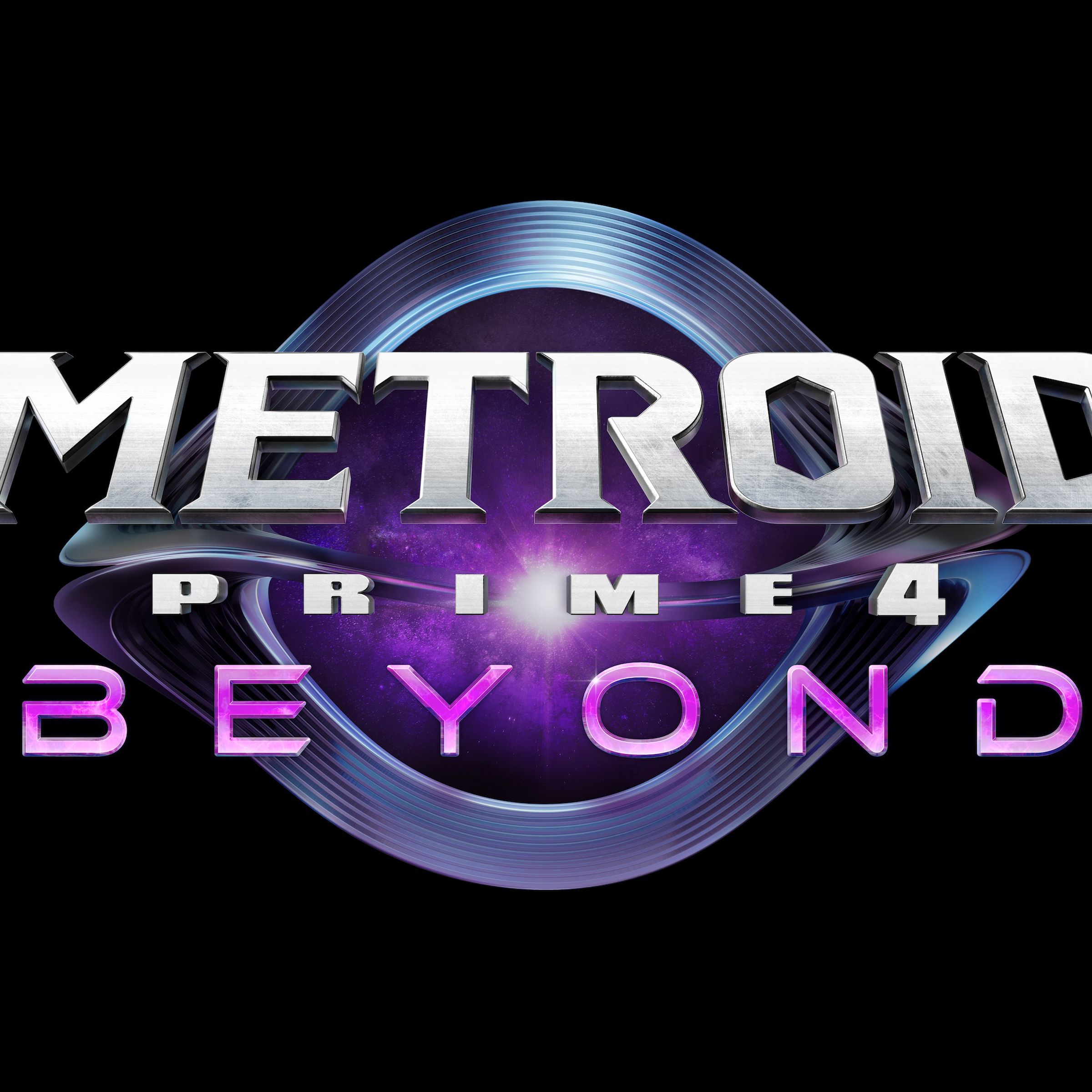 The logo for Metroid Prime 4: Beyond.