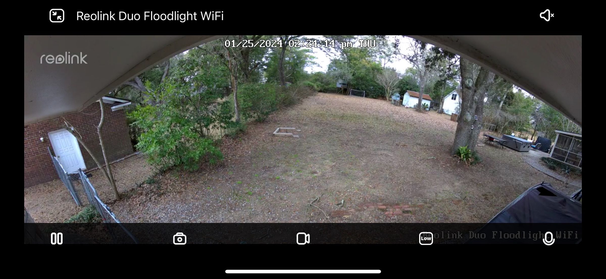 The Reolink has the widest field of view of a non-pan and tilt camera that I tested.