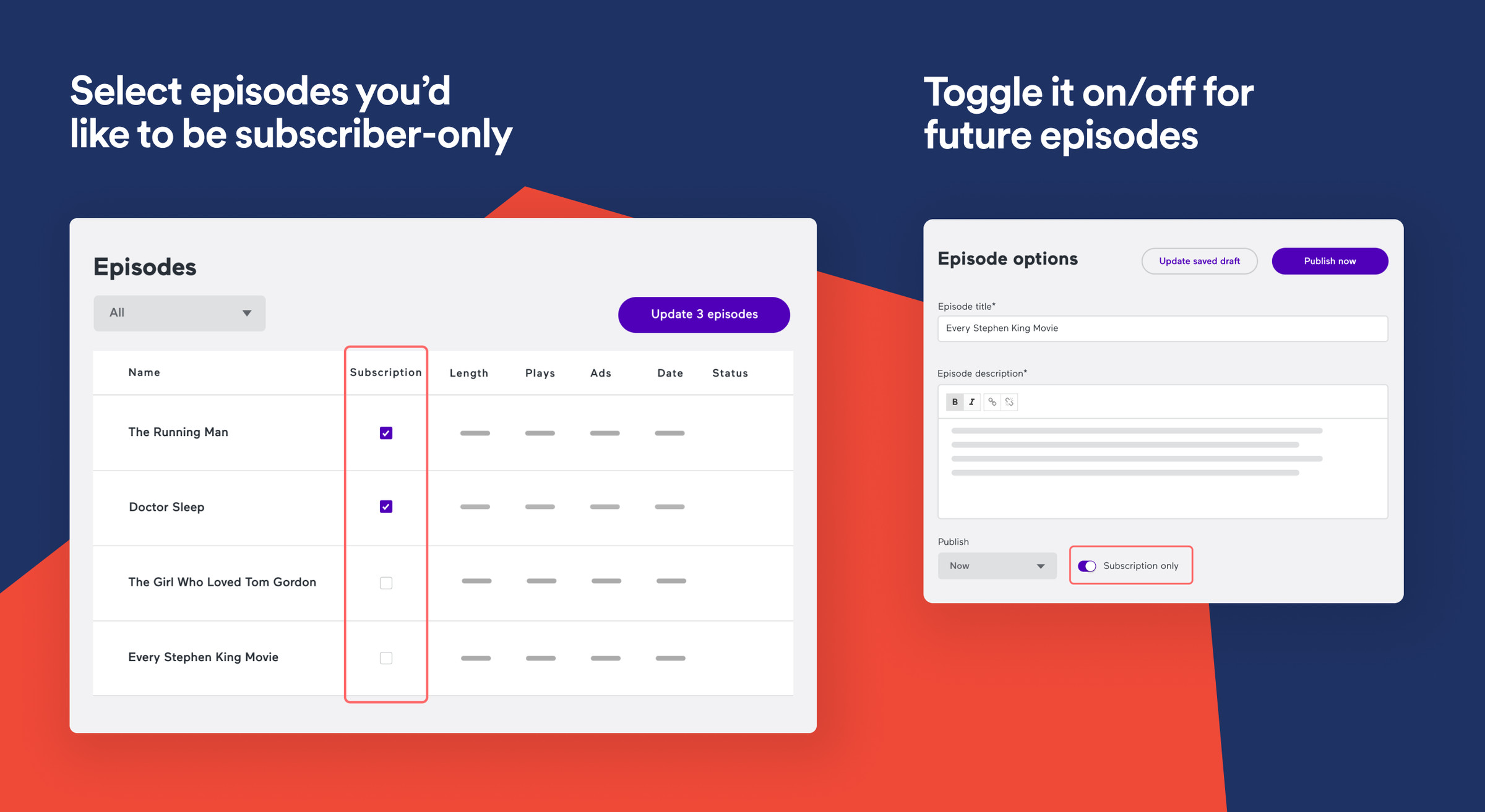The Anchor backend will allow podcasters to choose the content they want behind a paywall.