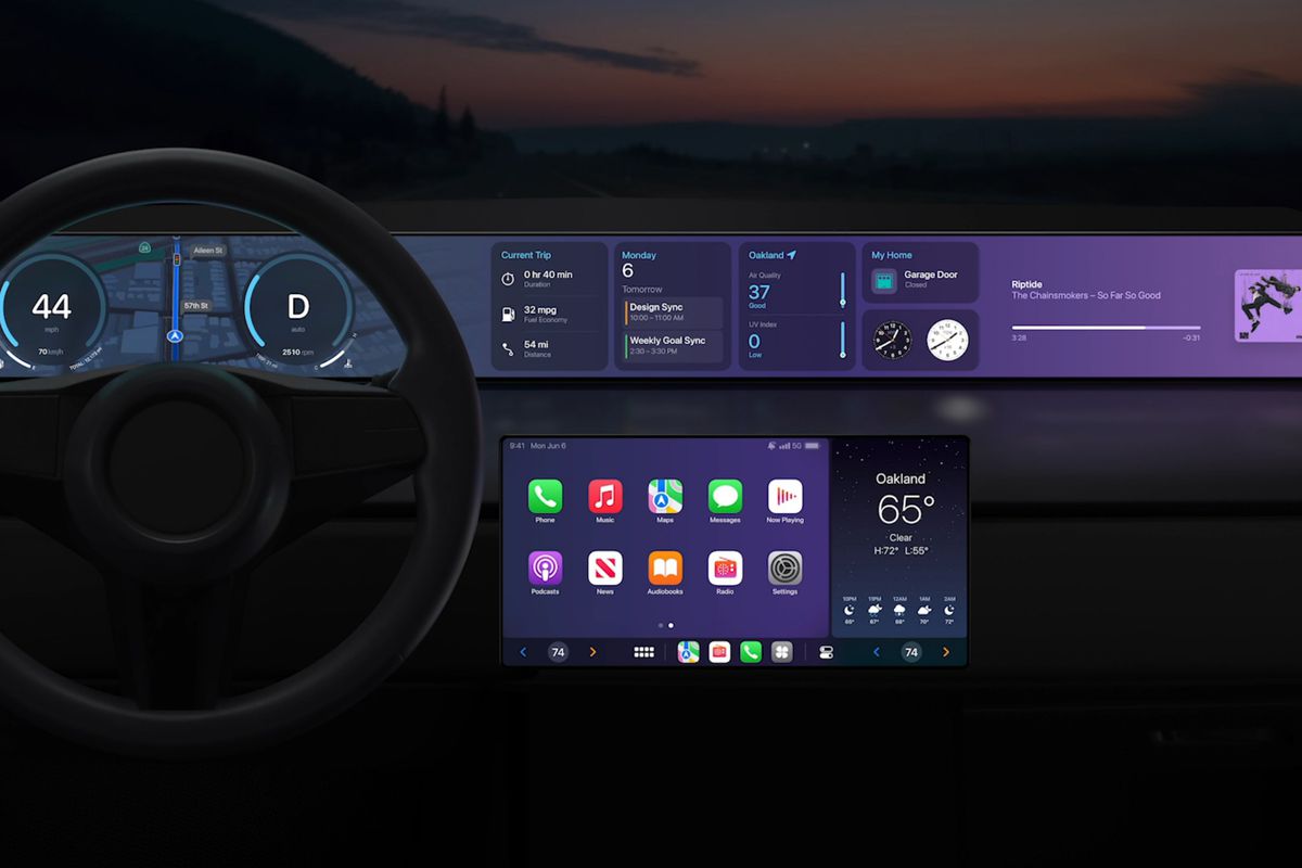 The future of Apple CarPlay, featured in the Apple 2022 WWDC Keynote