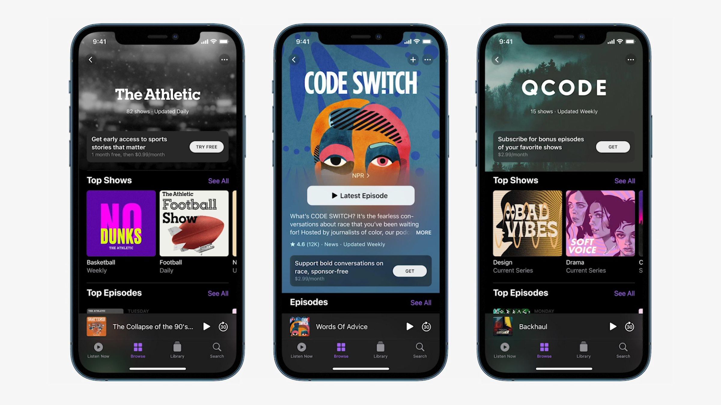 Apple Podcasts’ subscription product will let creators decide how much to charge for content.