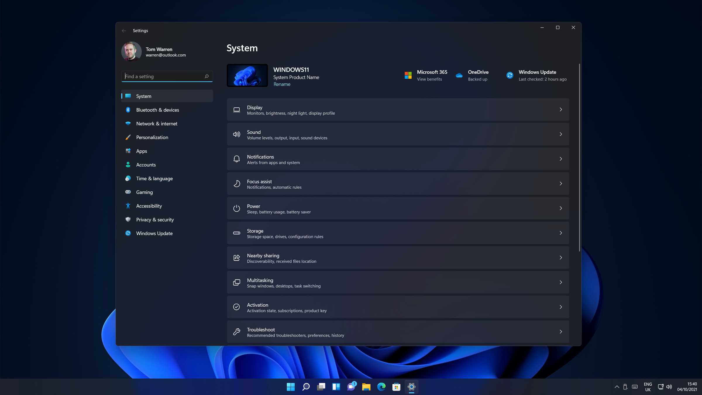 Settings in Windows 11 has been greatly improved.