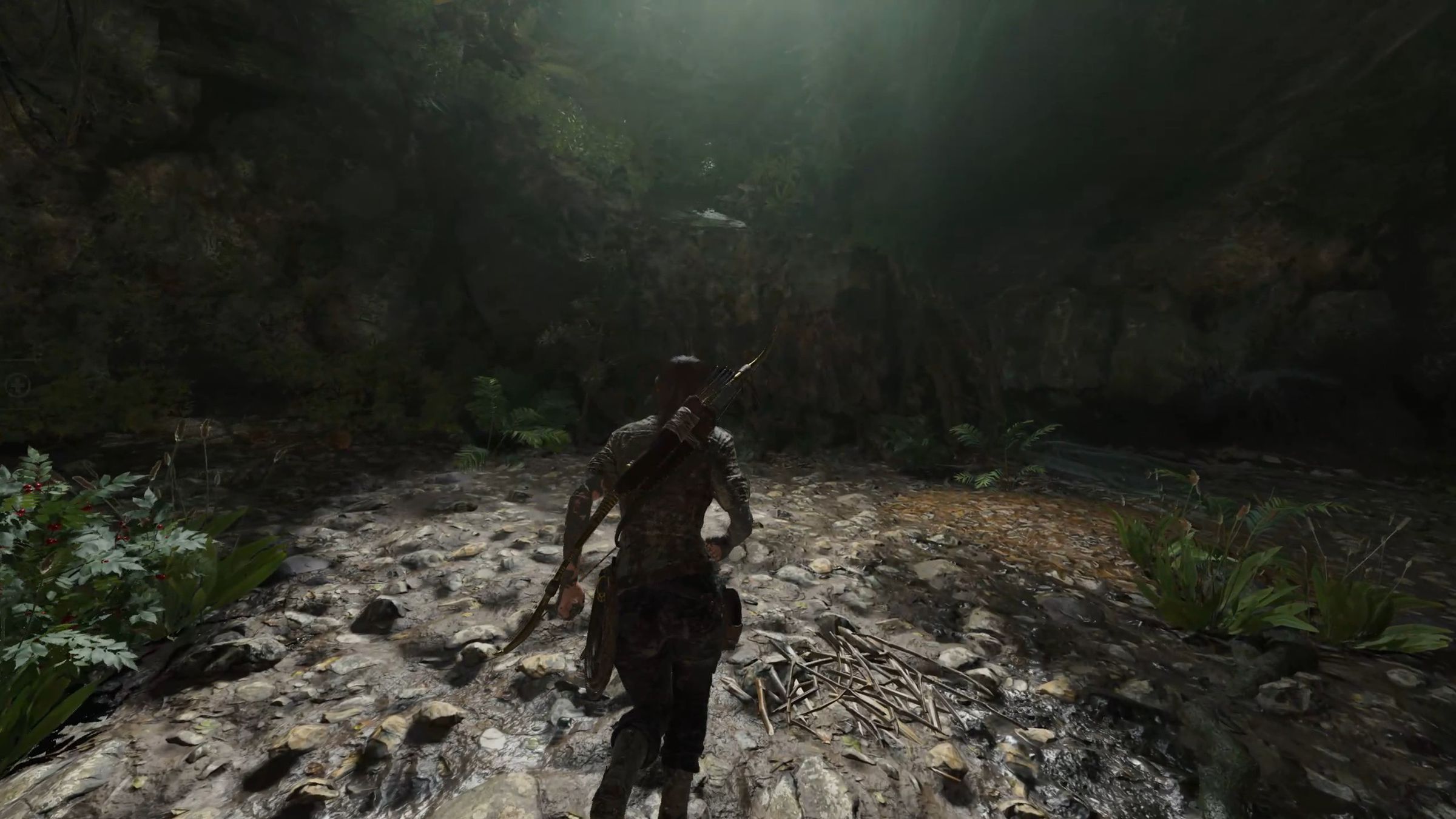 What... exactly... is Lara running towards? Click for full-res.