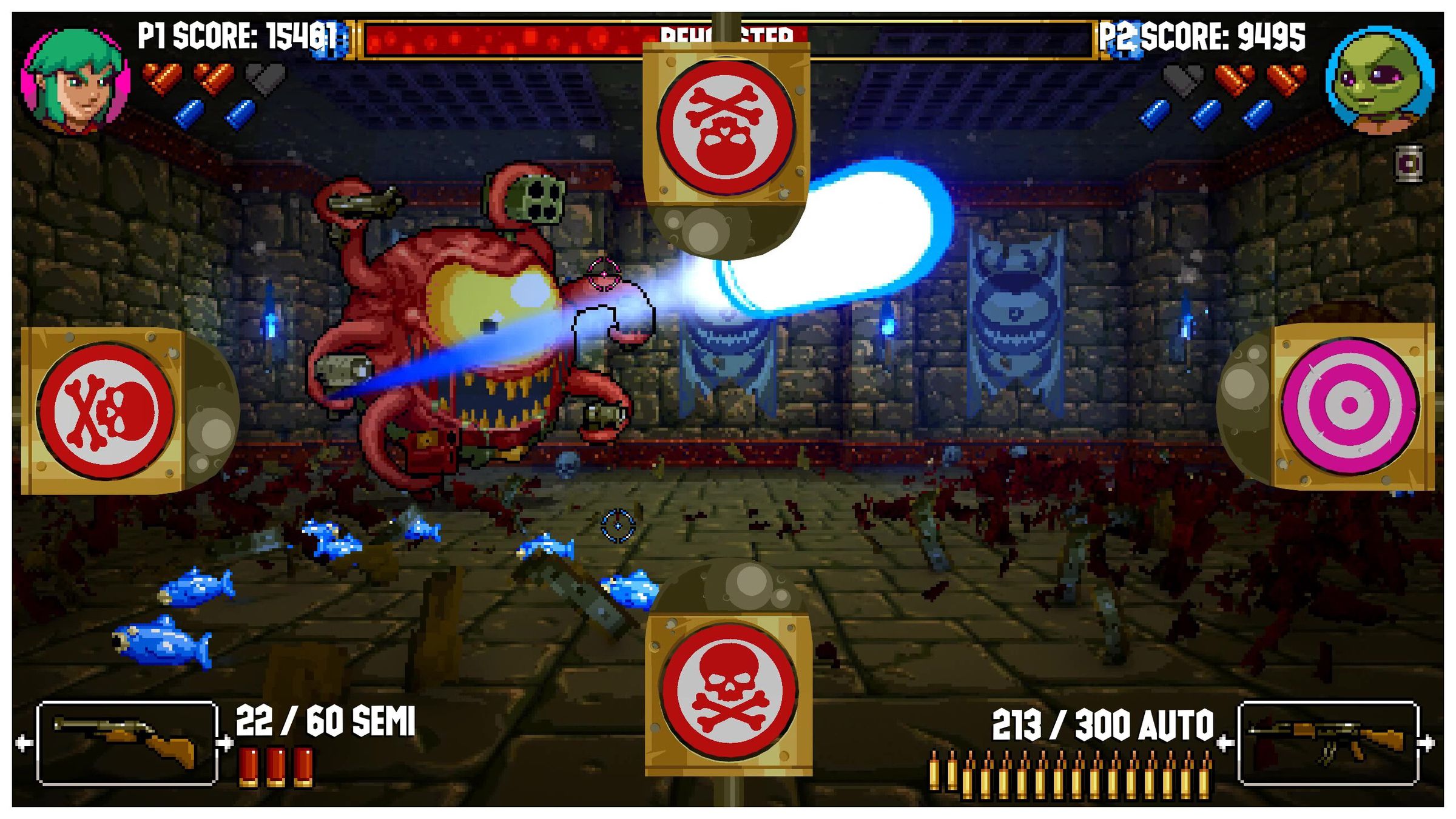 A screenshot from House of the Gundead