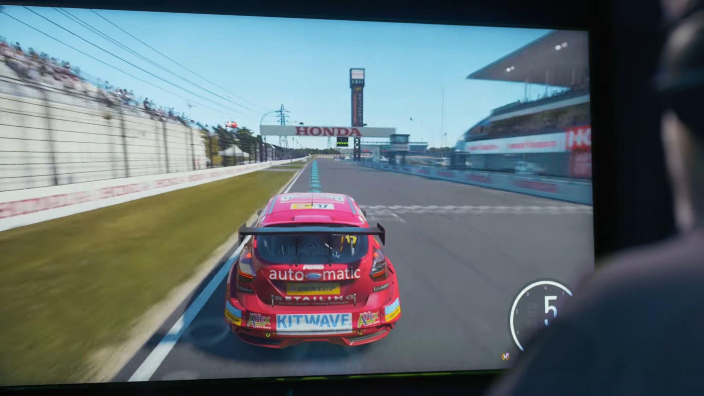 Brandon Cole testing Forza Motorsport’s new Blind Driving Assists.
