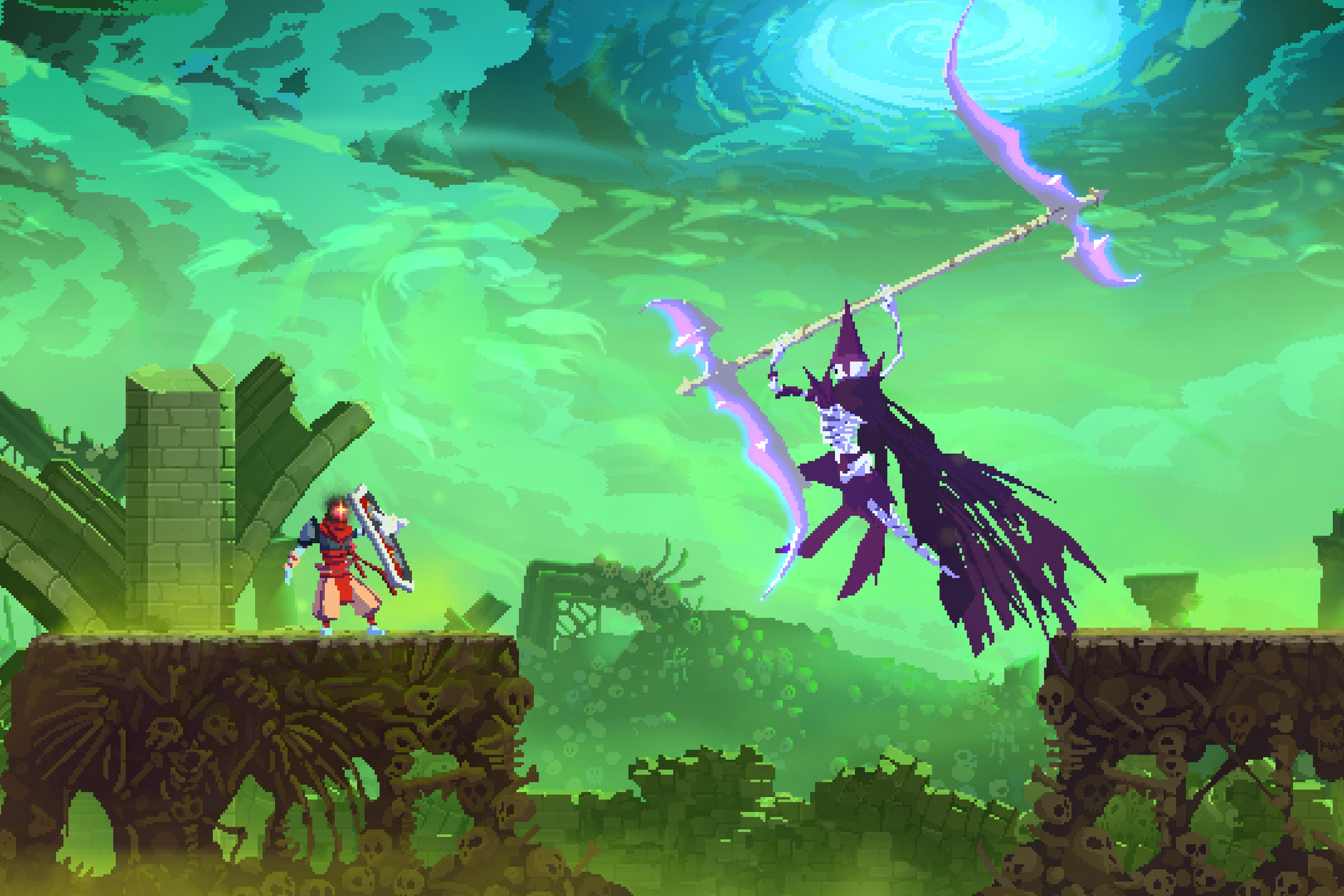 A screenshot from Dead Cells: Return to Castlevania.