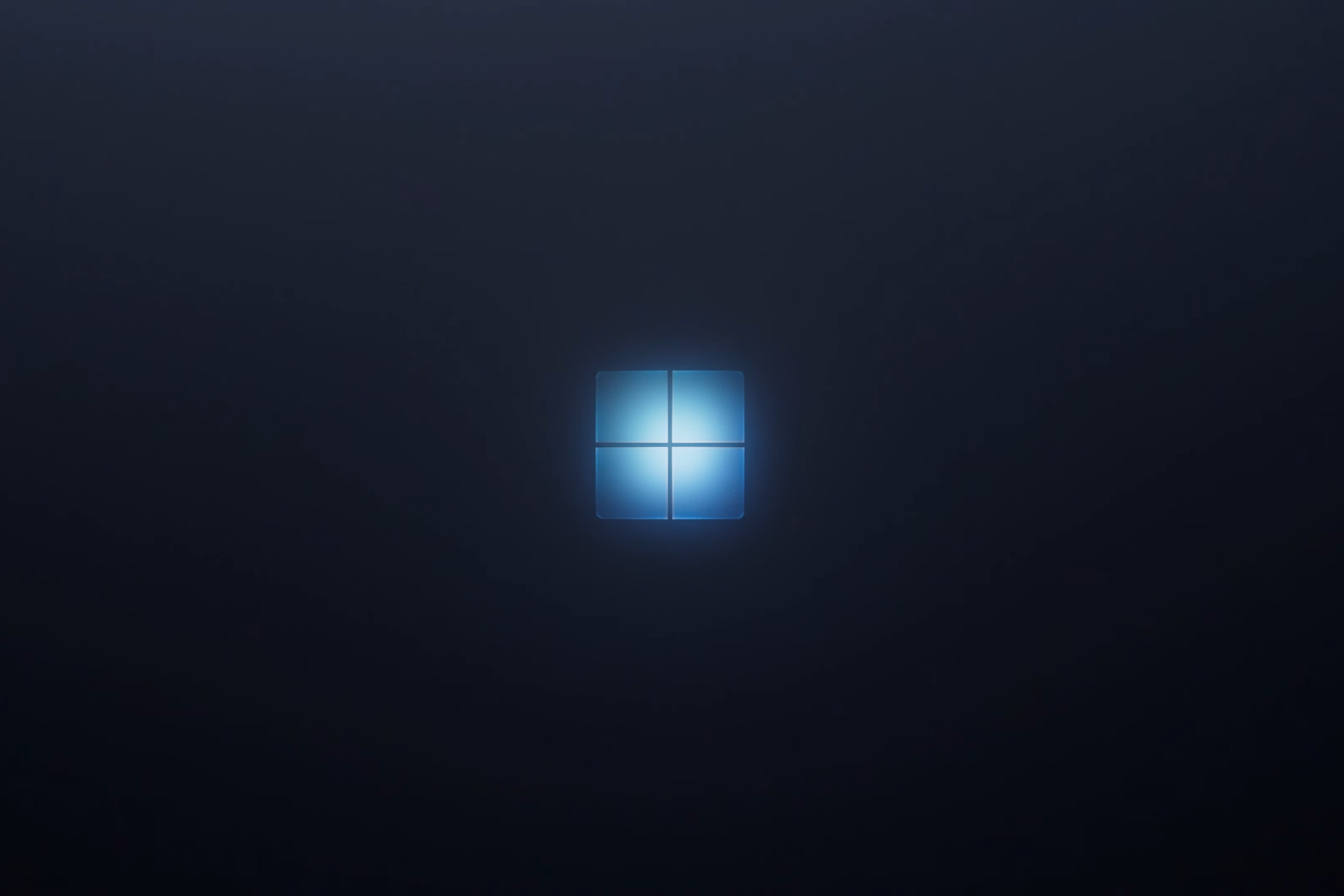 Illustration of the Windows logo and a dark background