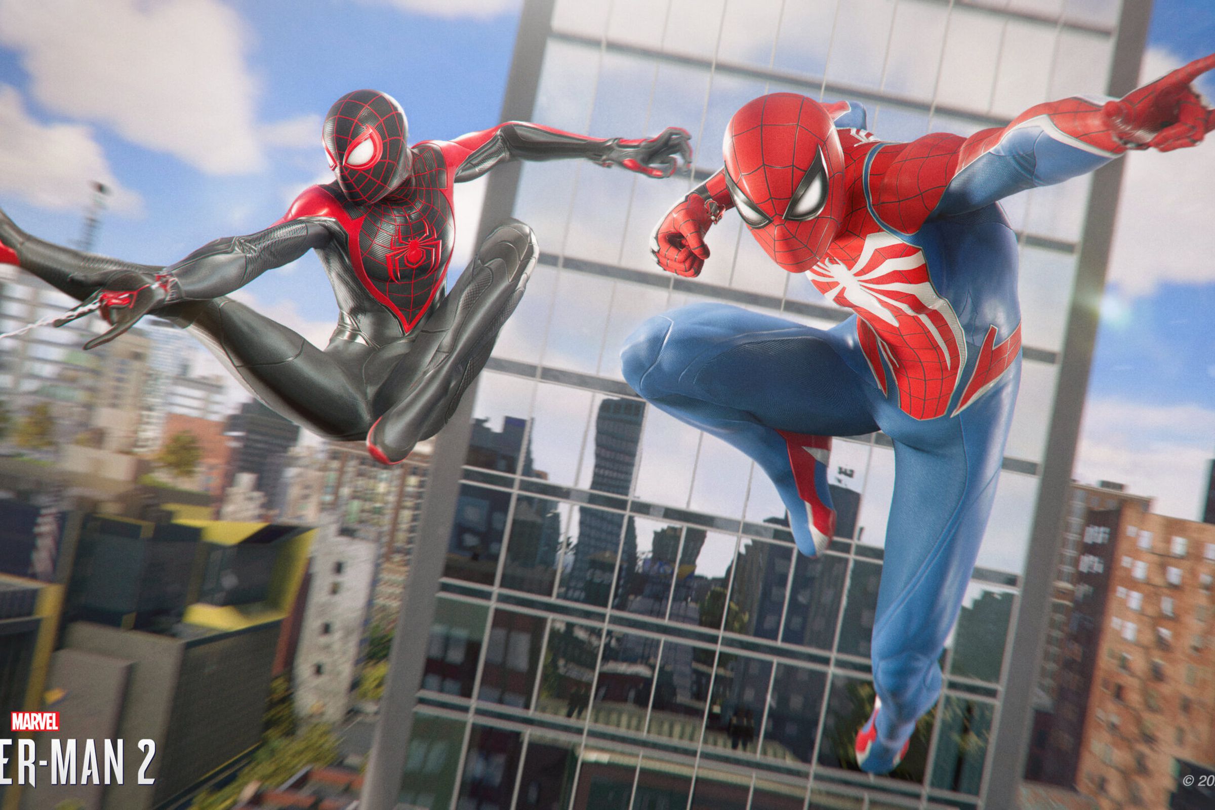 An image showing Spider-Man 2 gameplay