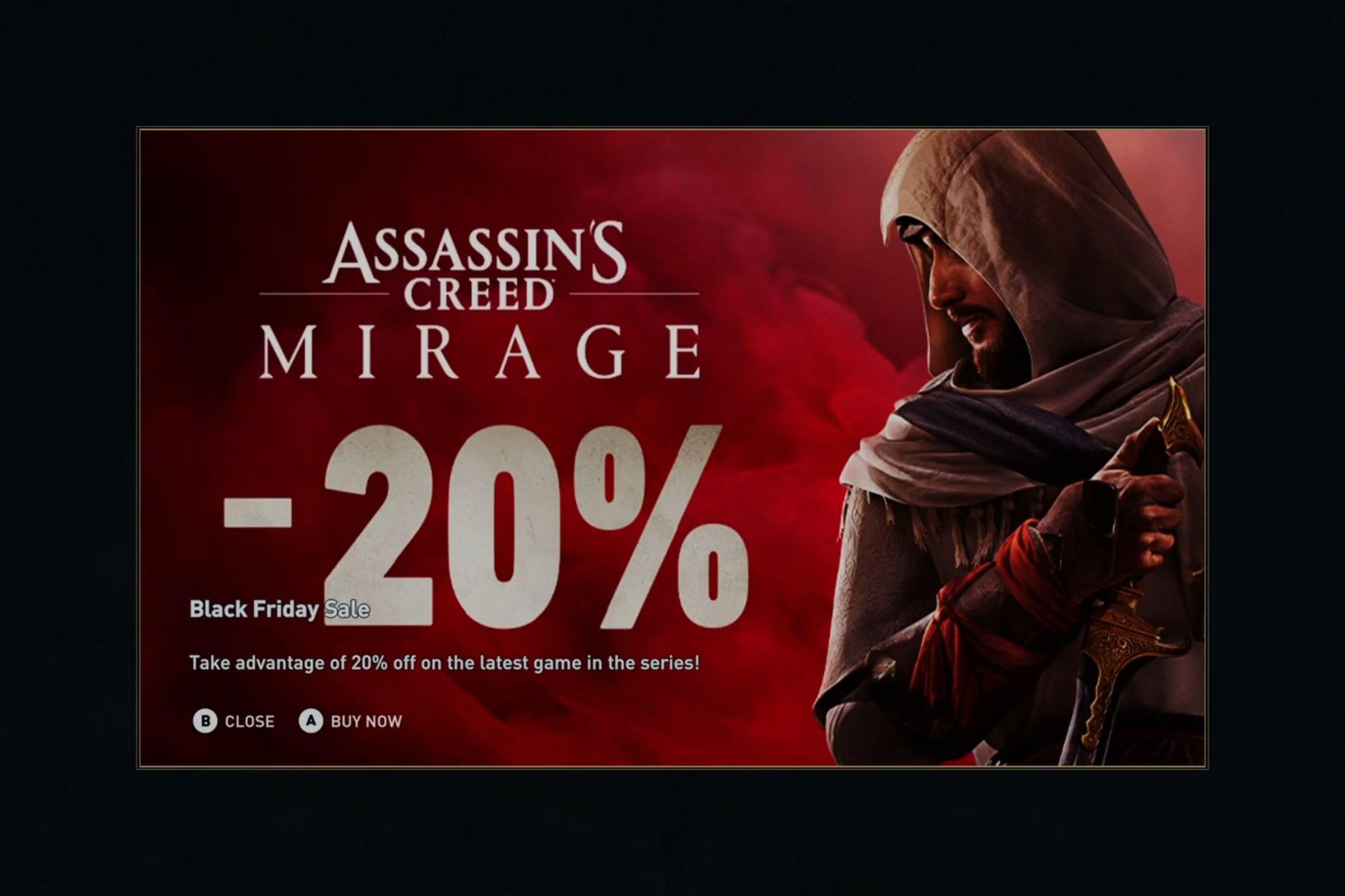 Screenshot of an Ubisoft Assassin’s Creed ad