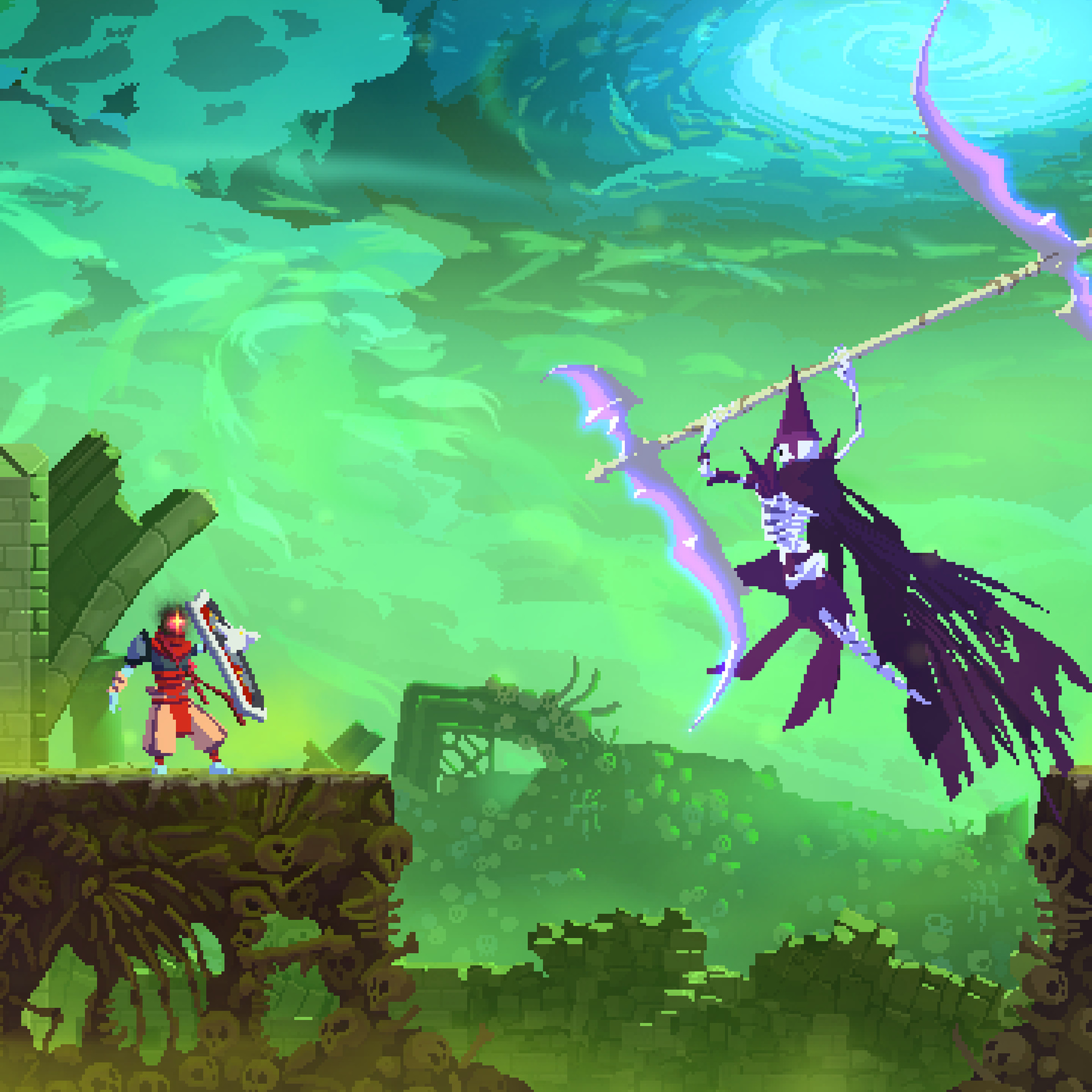 A screenshot from Dead Cells: Return to Castlevania.