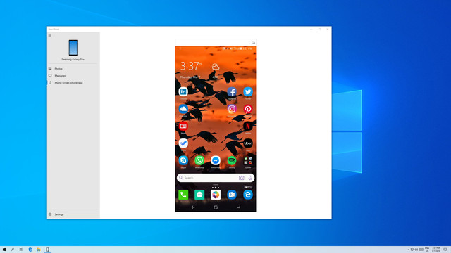windows 10 android screen mirroring
