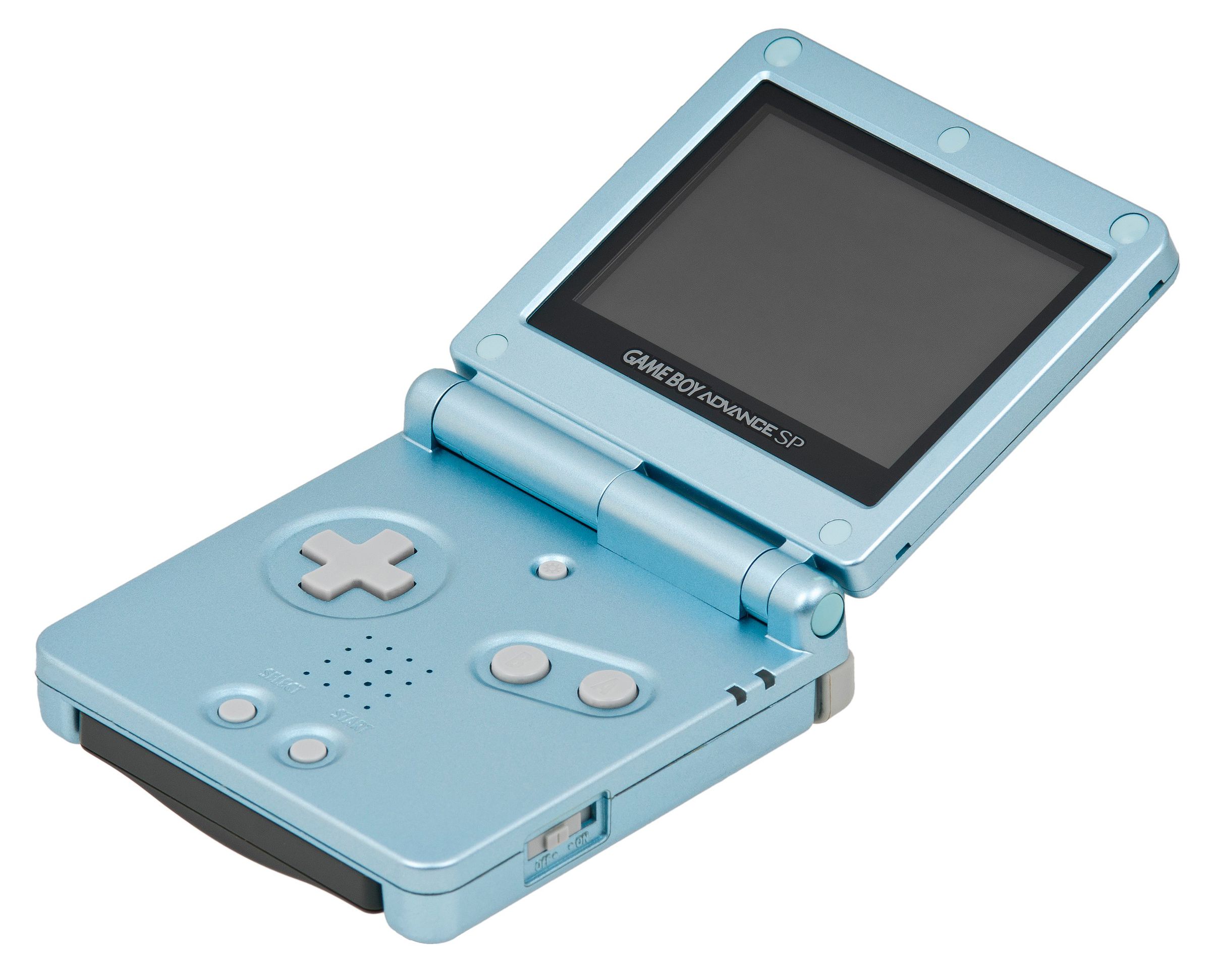 The Game Boy Advance SP.
