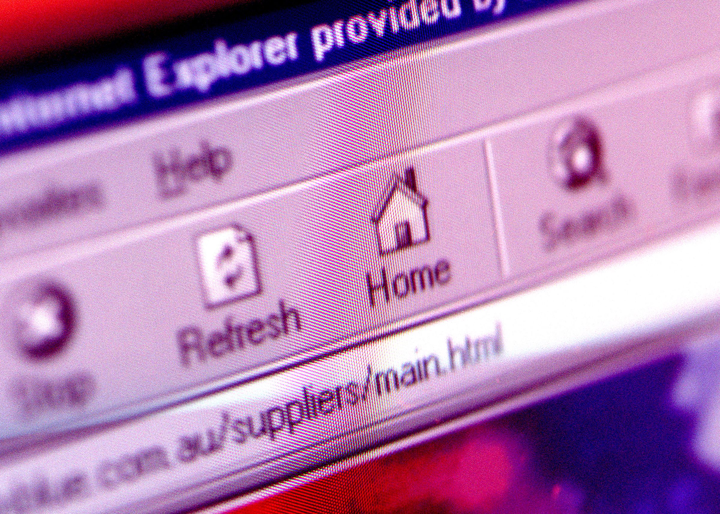 A close up of an internet explorer page, 13 April 2001. AFR Picture by LOUIE DO