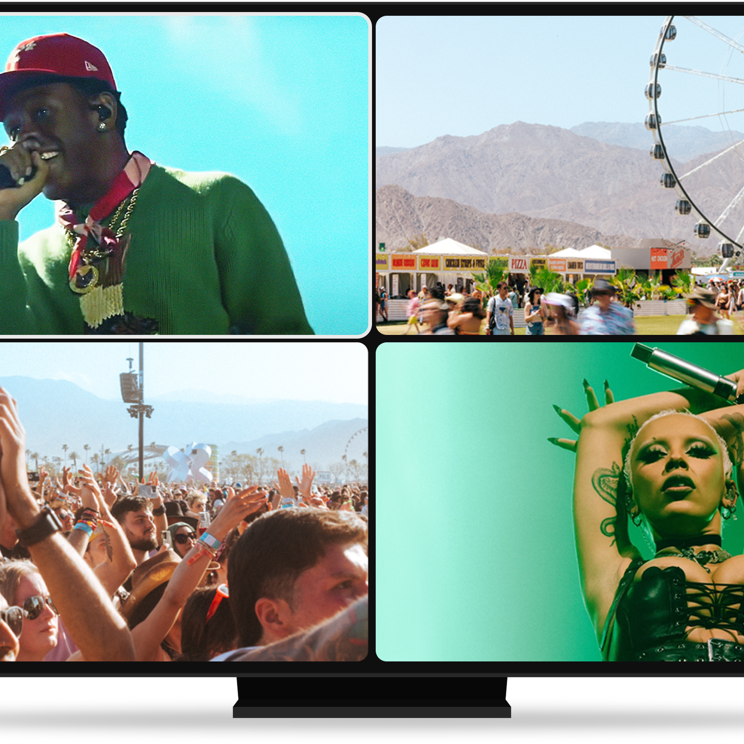 YouTube’s Multiview will allow Coachella fans to stream four extra stages on one screen.