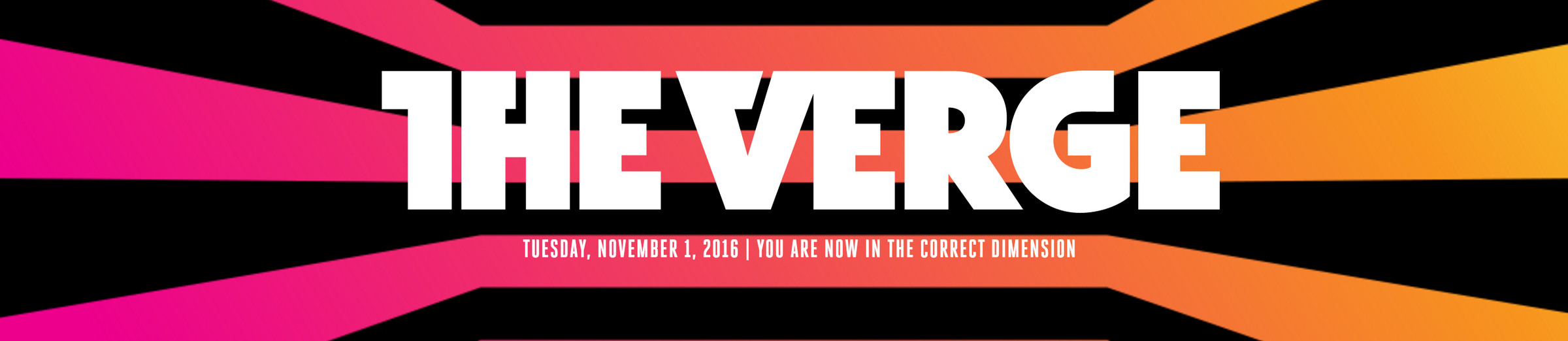 The Verge’s new dynamic header and tagline