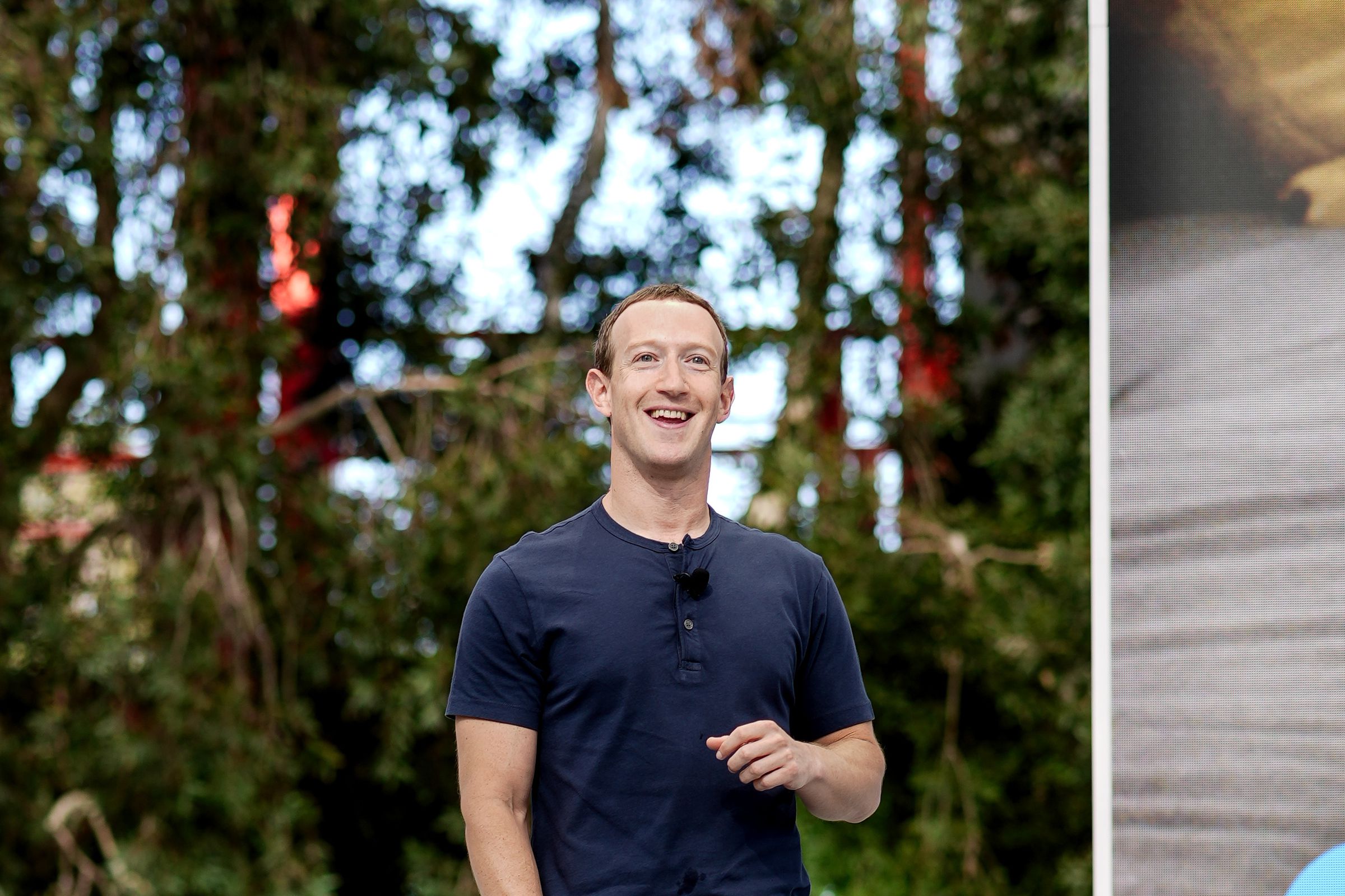 Mark Zuckerberg onstage at Meta Connect 2023.