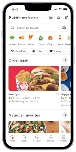 A GIF showing the ordering process.
