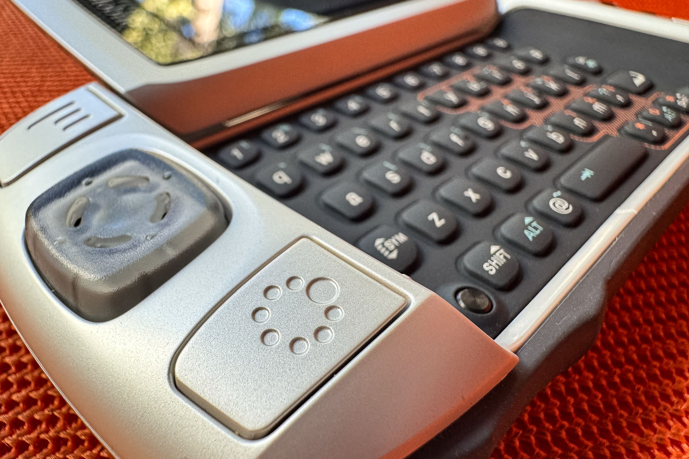 The T-Mobile Sidekick II and its unique Jump key.
