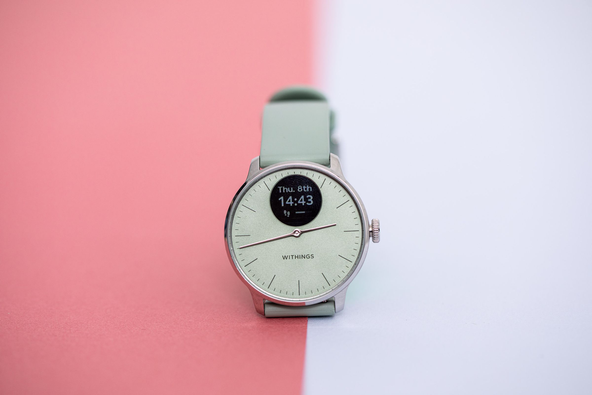 Close up of Withings ScanWatch light