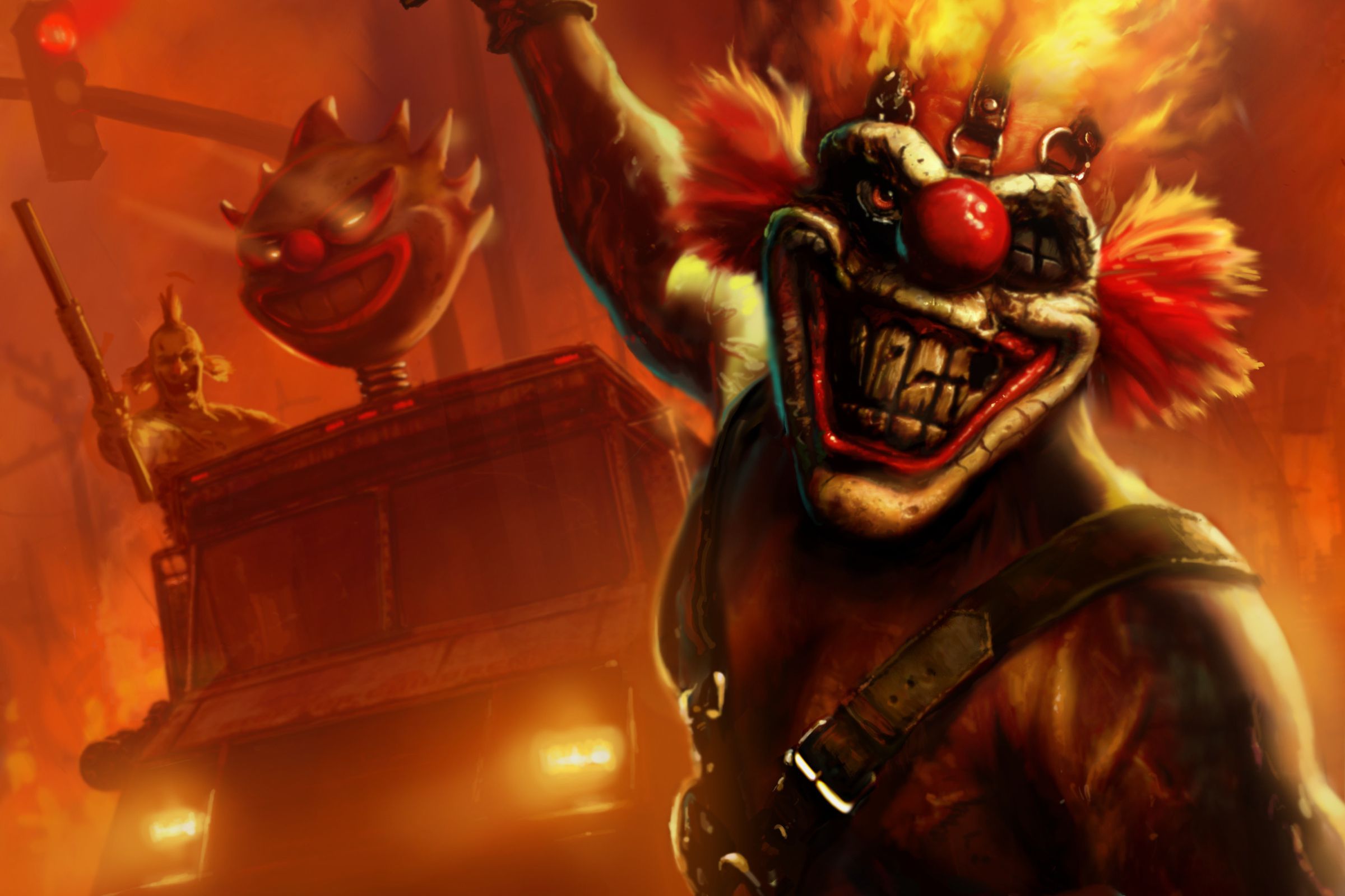 Needles Kane was the terrifying face of the Twisted Metal games.