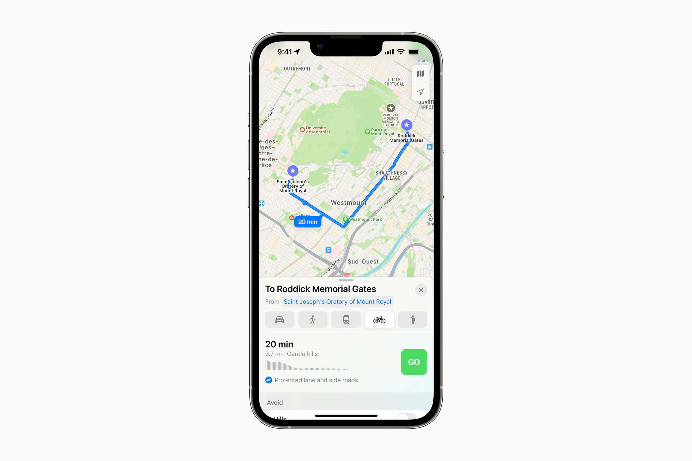 Apple Maps’ cycling directions are also coming to Montreal.