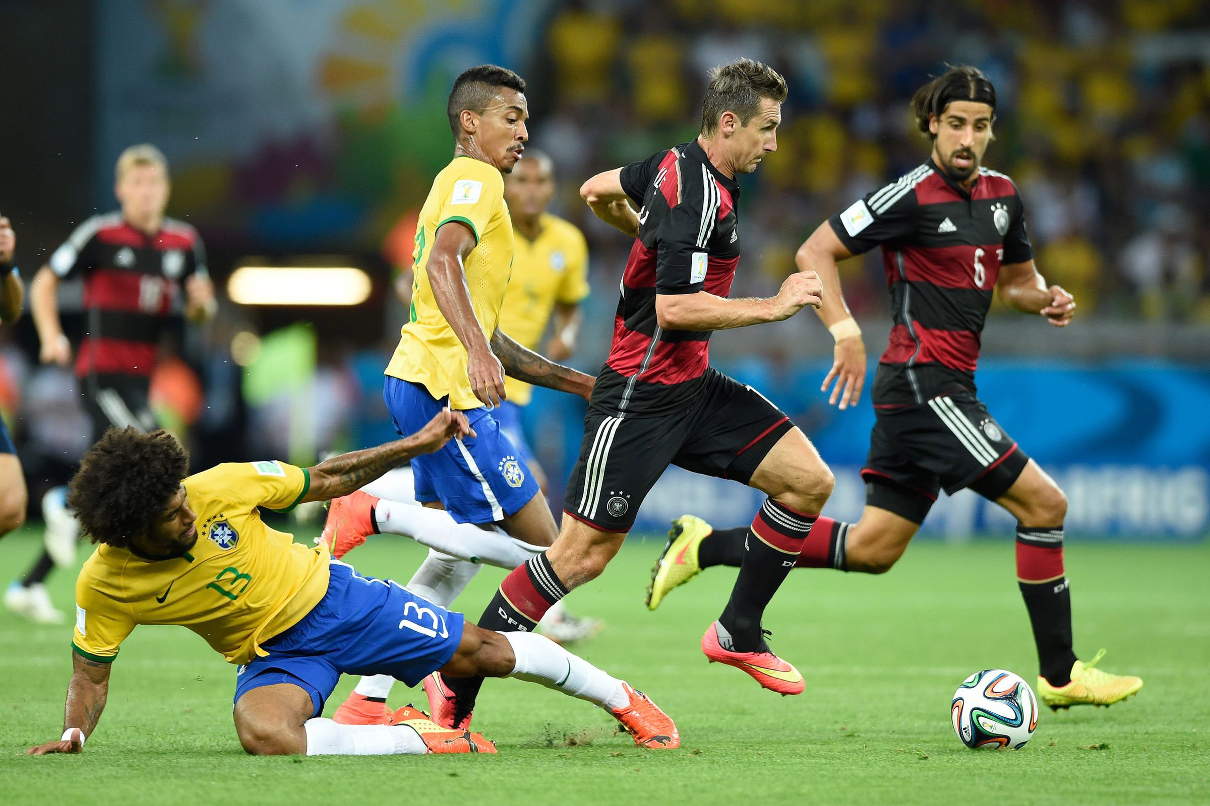 Soccer: World Cup-Germany vs Brazil