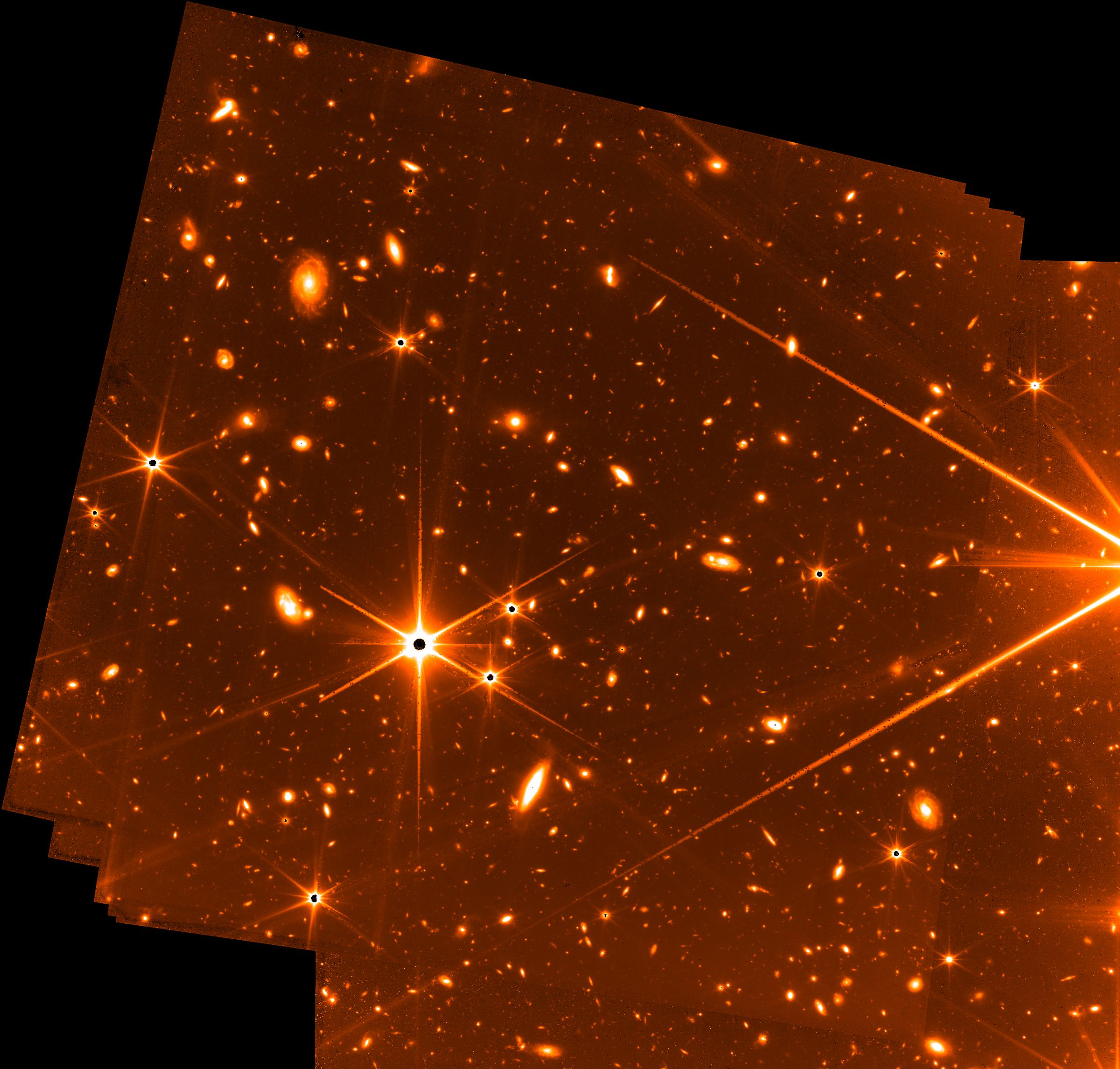 An image captured by JWST’s Fine Guidance Sensor before the big reveal, taken over a period of eight days.