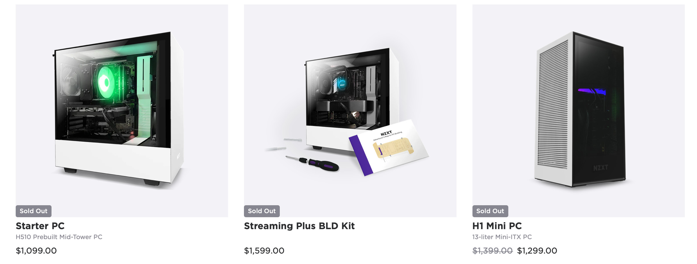 The state of NZXT’s other PCs.