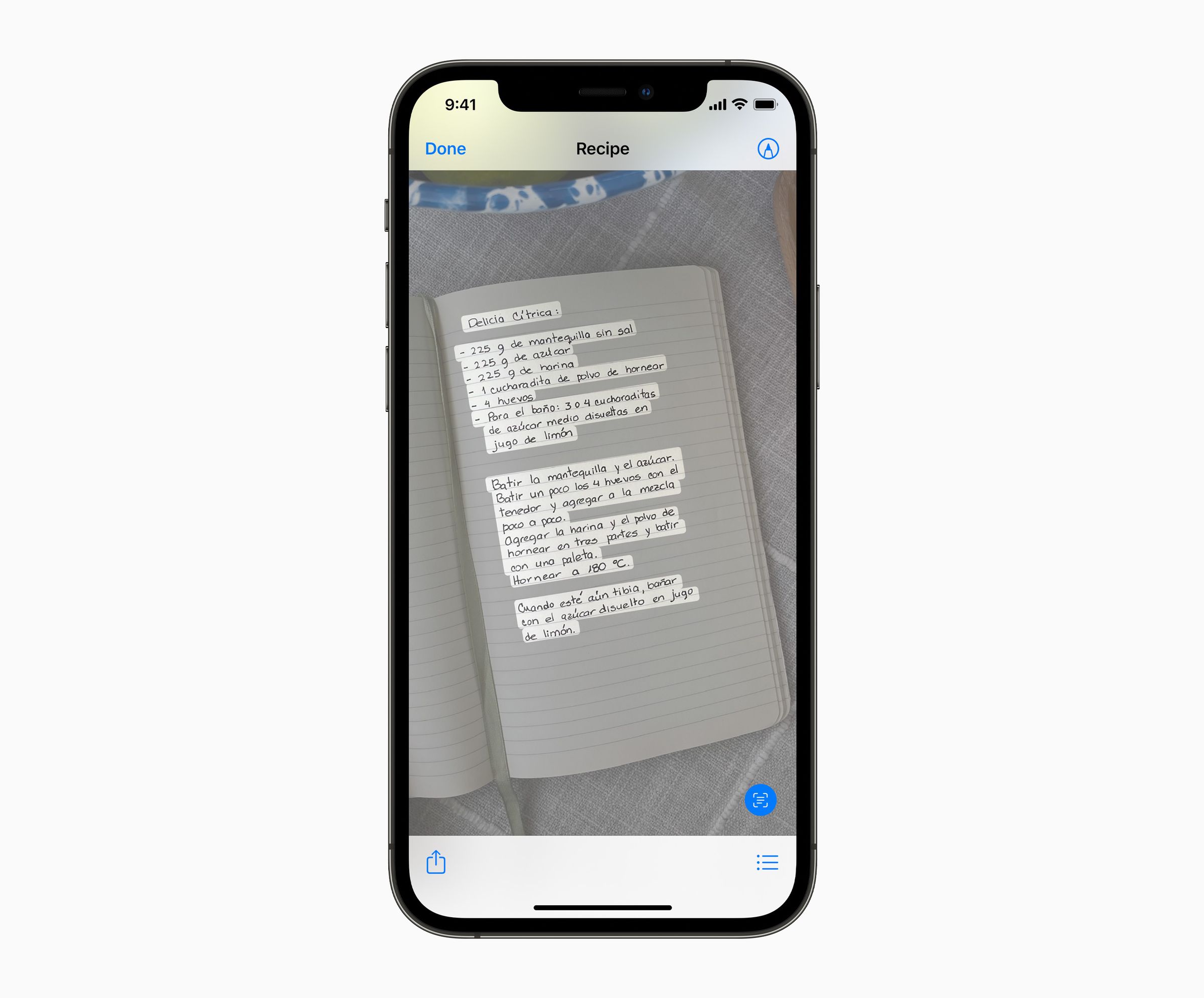 Apple’s Live Text feature brings OCR to the camera app. 