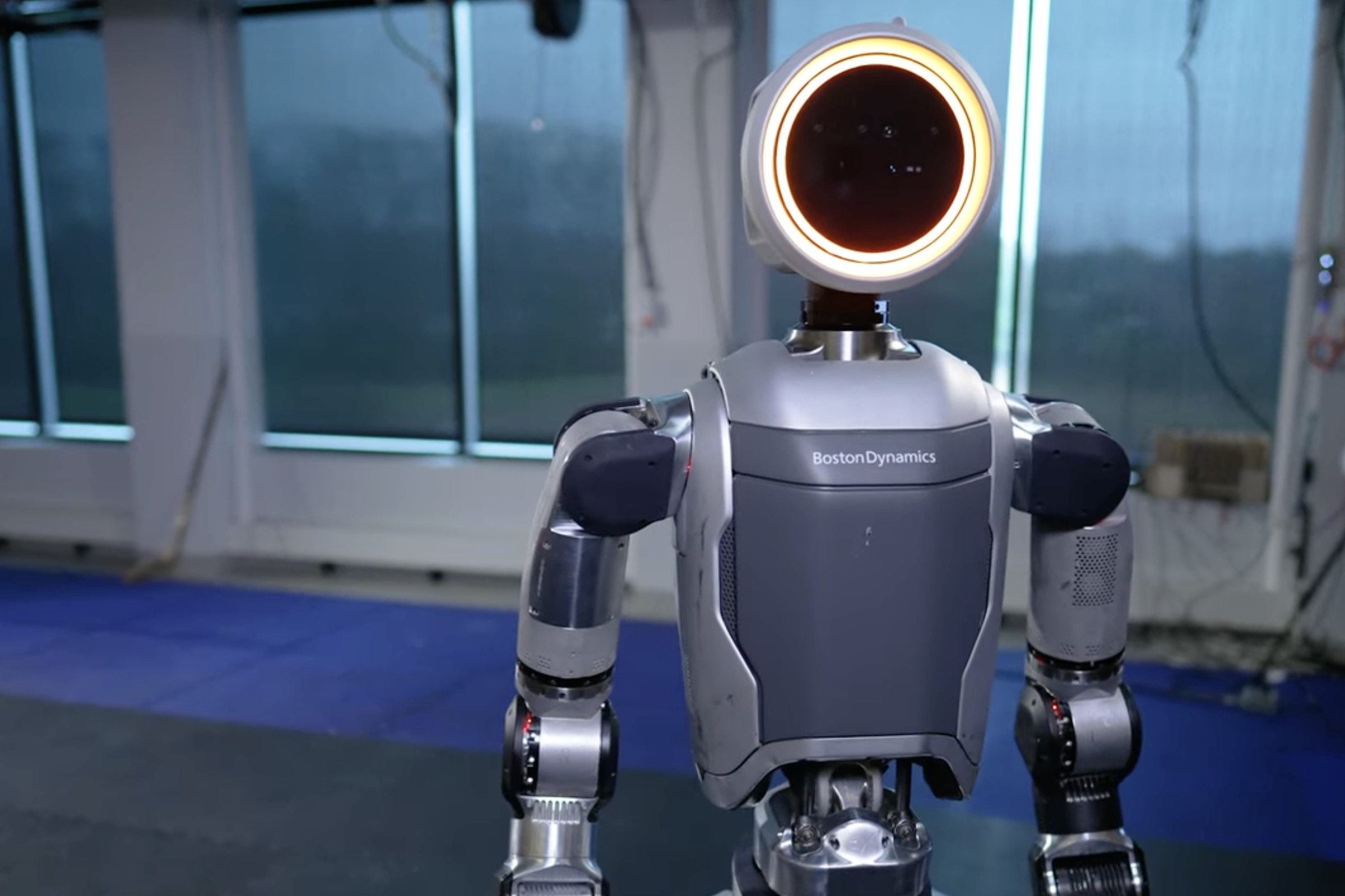 An image showing the new all-electric Atlas robot