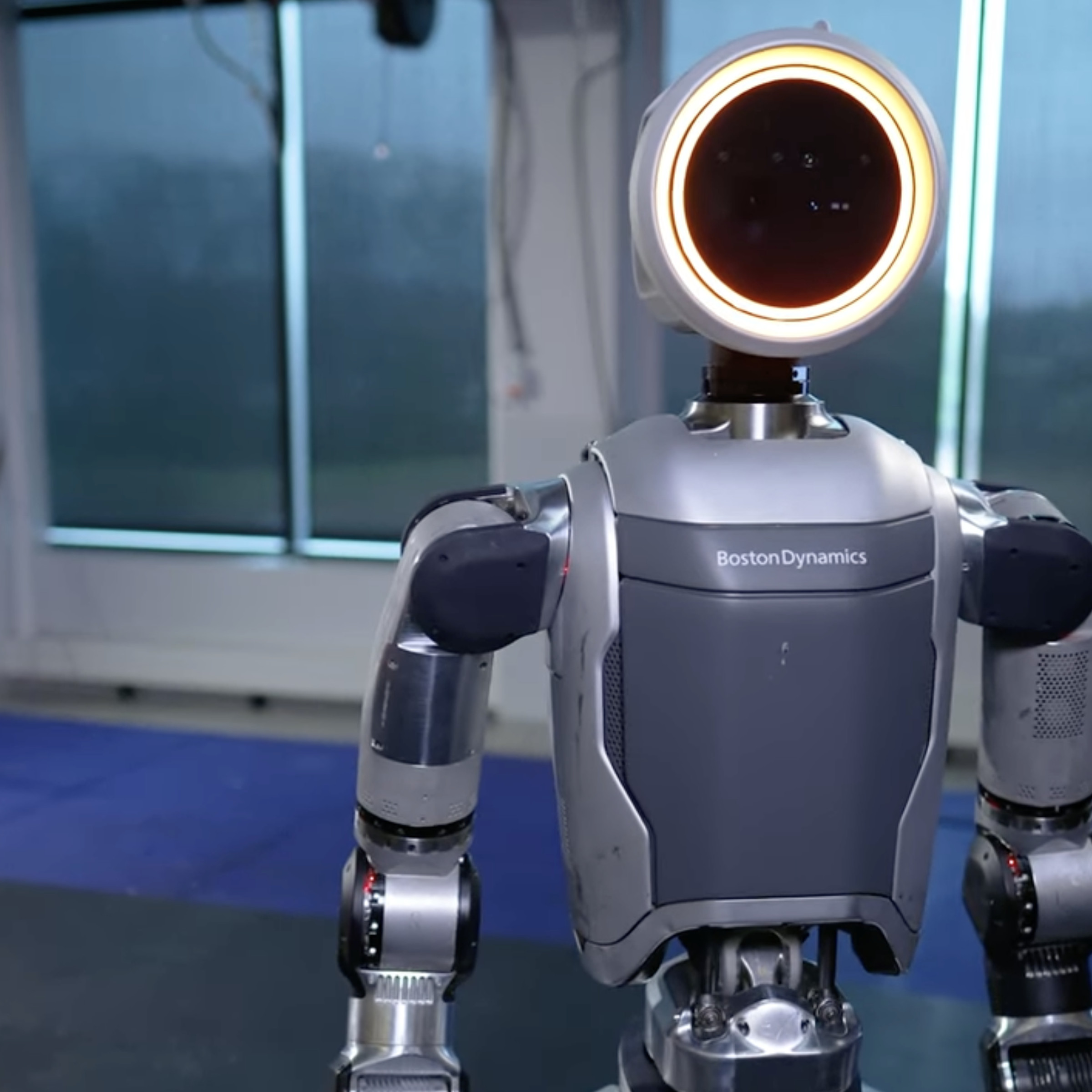 An image showing the new all-electric Atlas robot