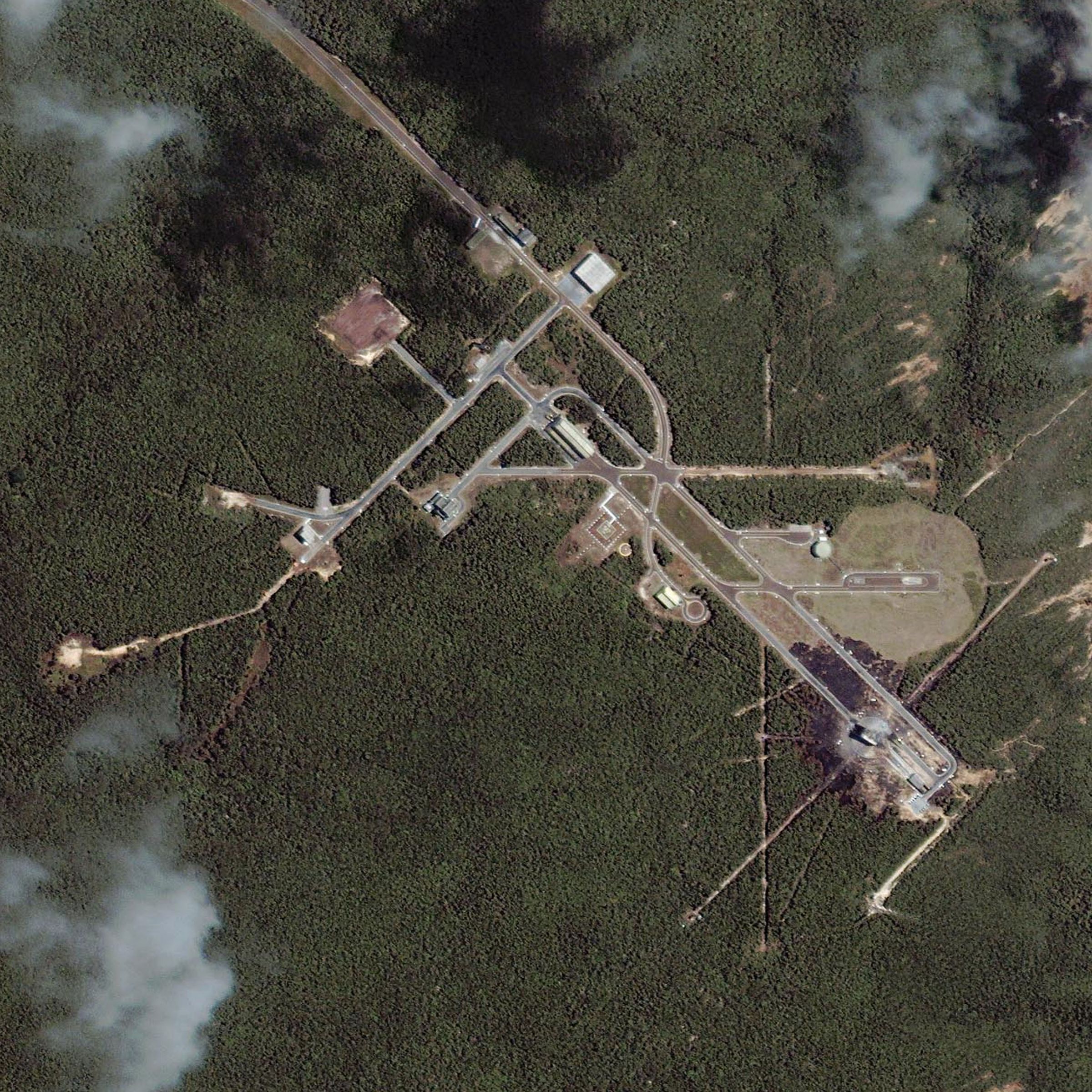 Satellite Image Of Brazilian Rocket Launch Pad Aftermath