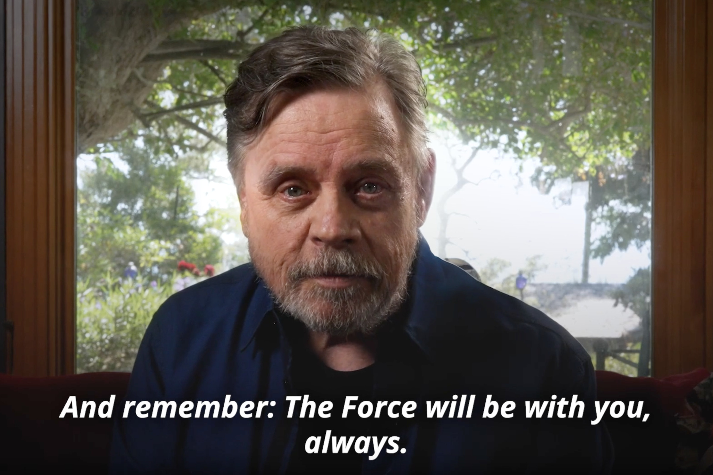 Mark Hamill in a screenshot from the State Department video series on space