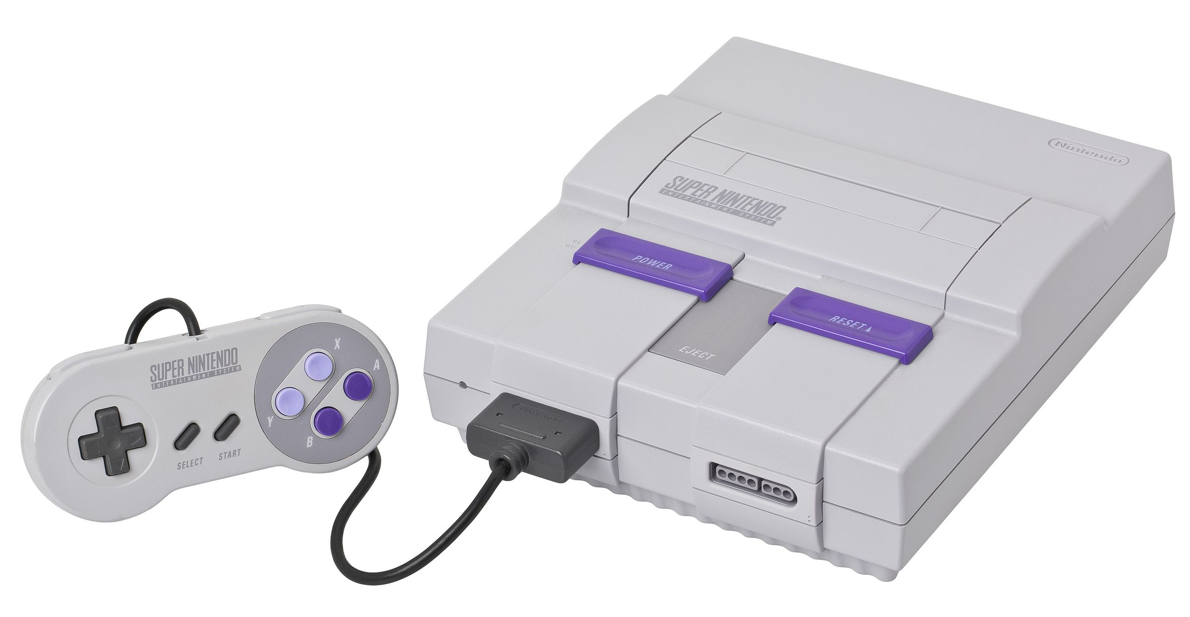 A US Super Nintendo with controller.