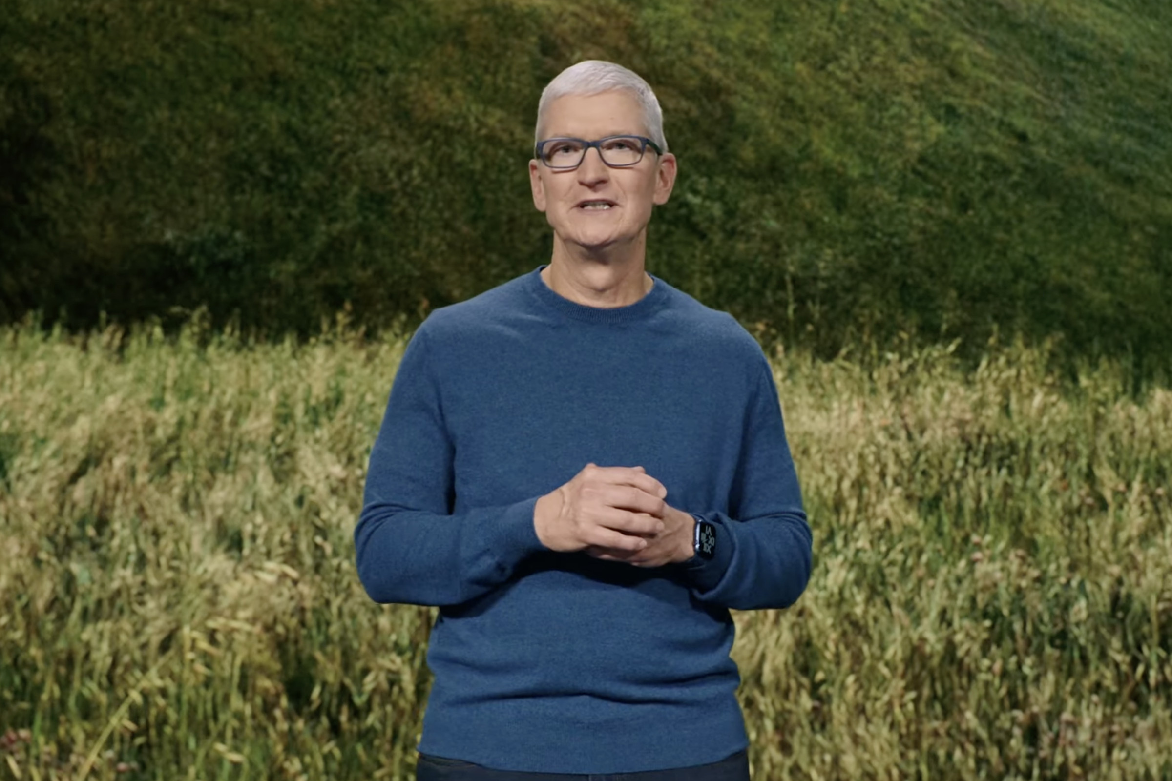 Pictured: Tim Cook, knowing he’s not about to announce the thing I want.