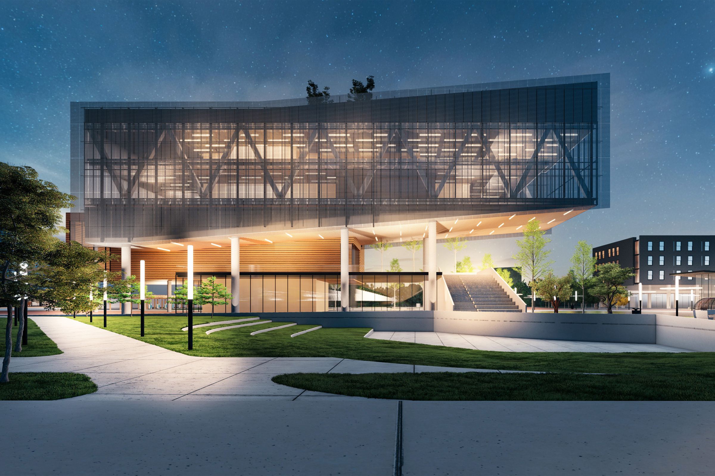 A render of the Propel Center.
