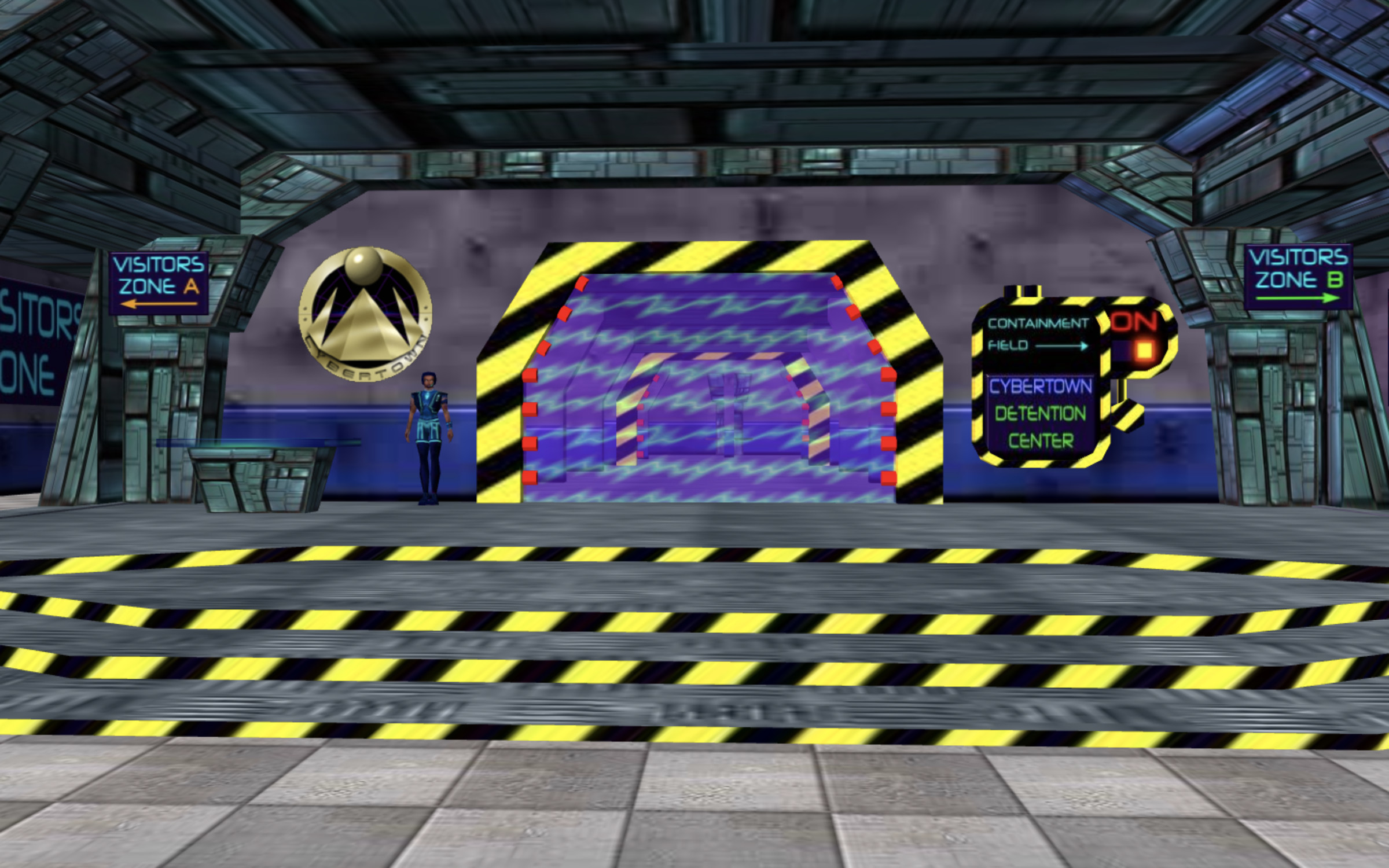 A screenshot of the Cybertown jail