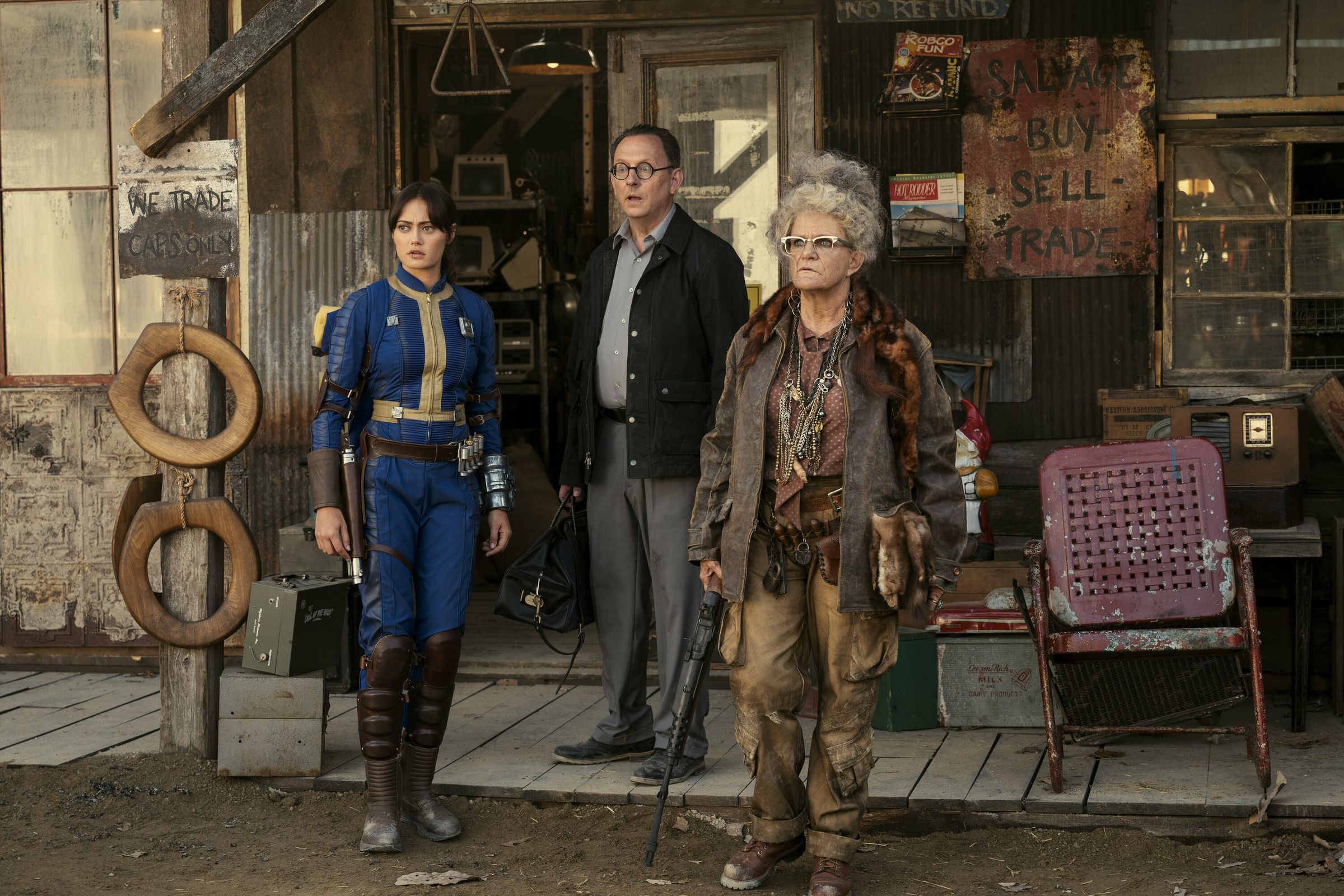 A still photo from Amazon’s live-action adaptation of Fallout.