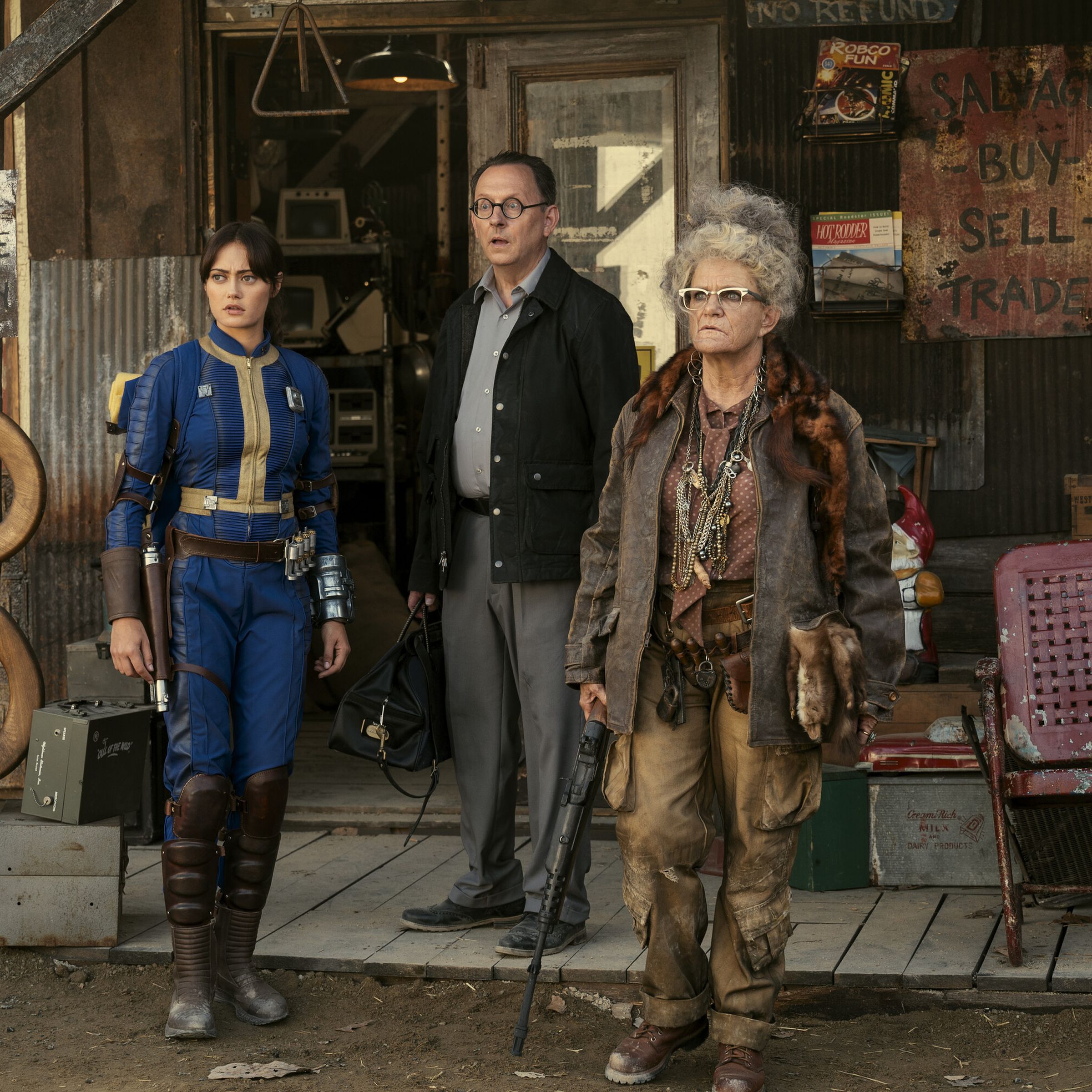 A still photo from Amazon’s live-action adaptation of Fallout.