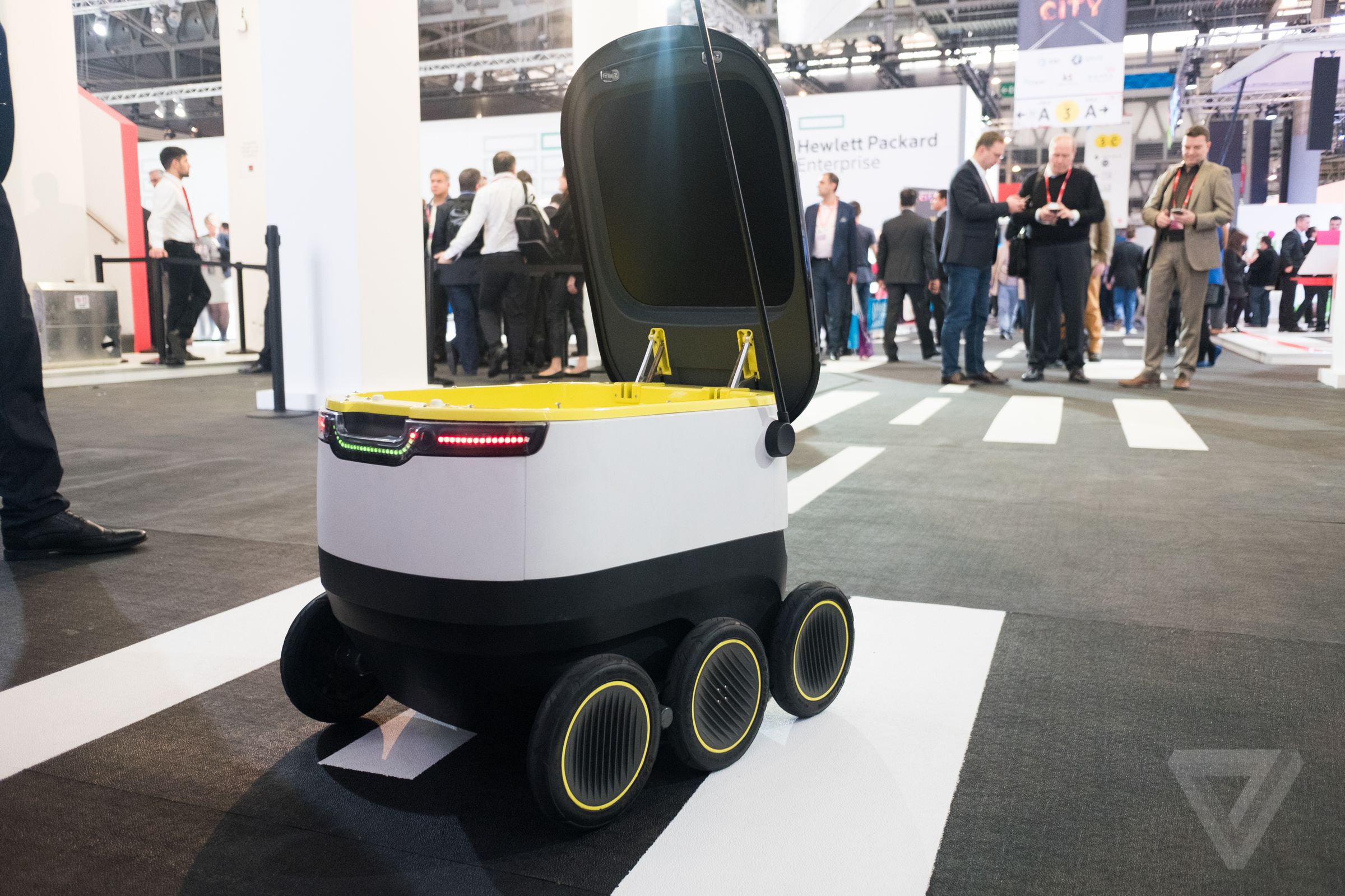 Starship autonomous delivery robot hands-on photos