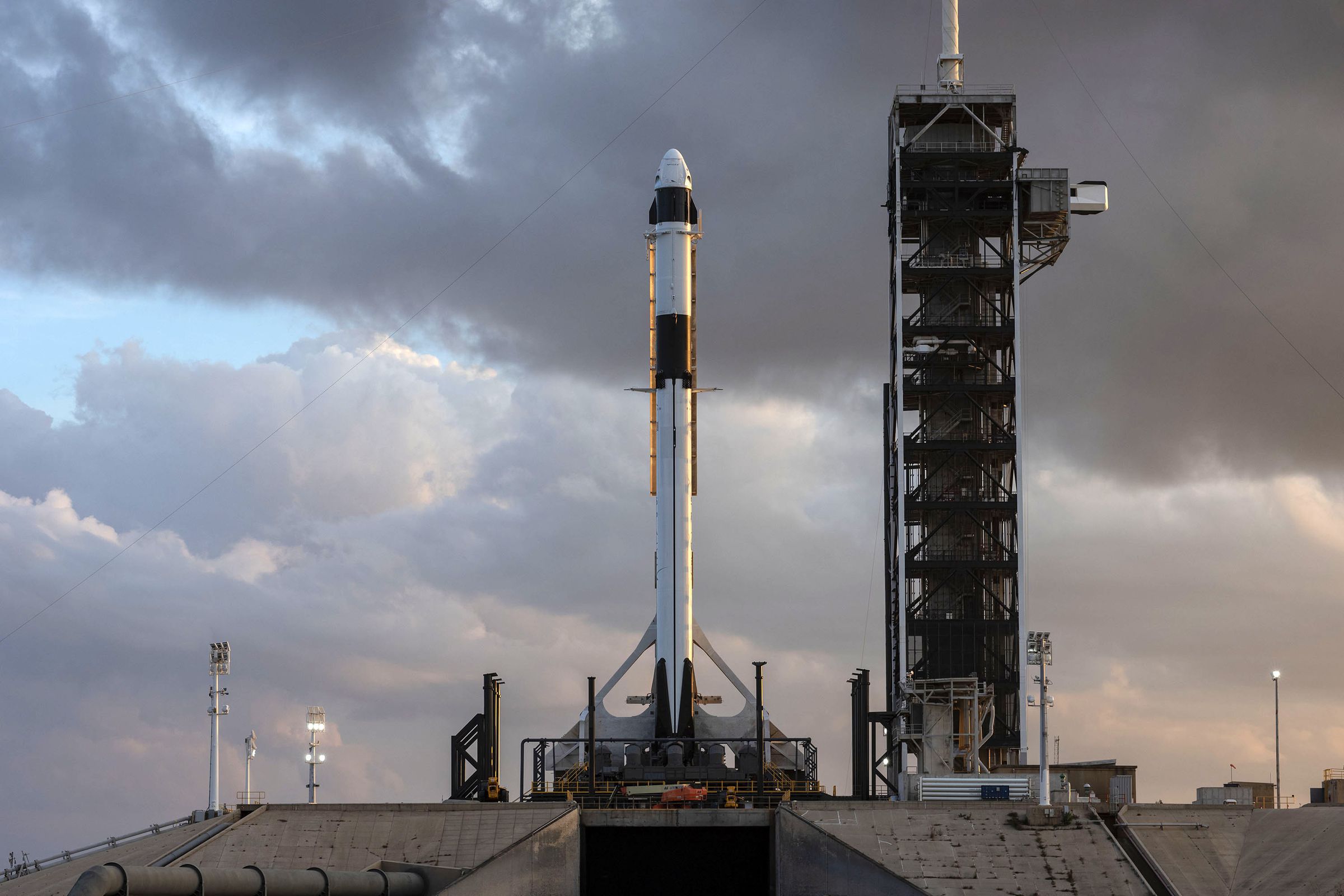 SpaceX’s Falcon 9 rocket and Crew Dragon, which is set to fly in February.