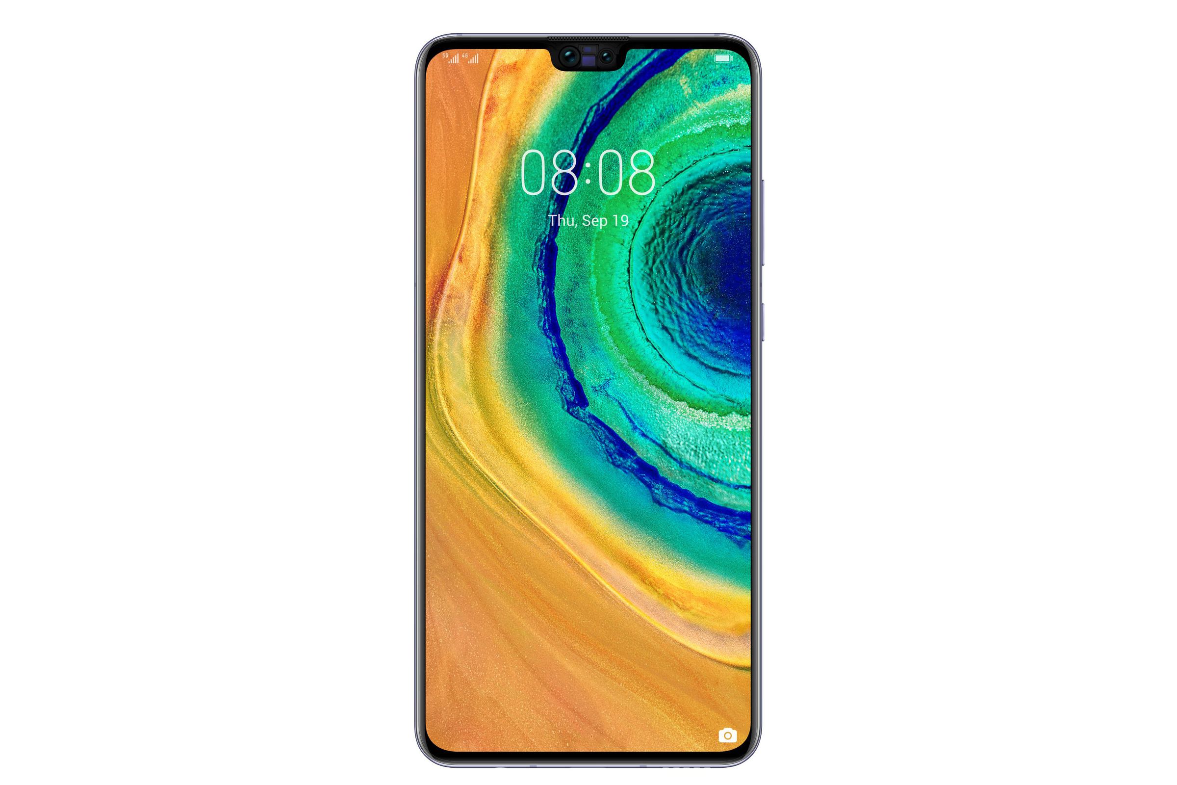 The regular Mate 30 looks to have a smaller notch and no curved display.