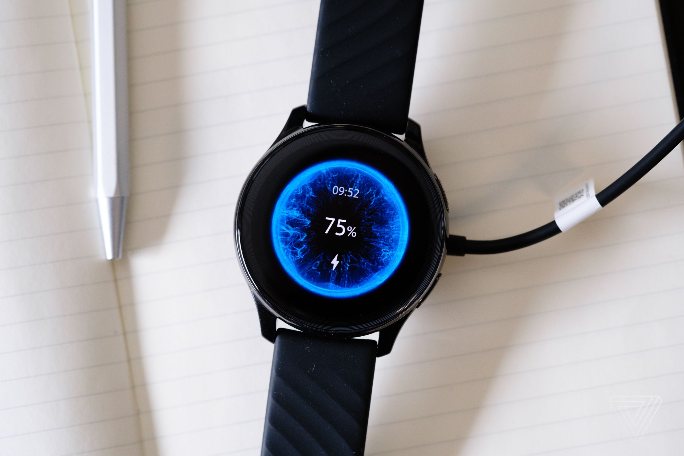 The OnePlus Watch has exceptional battery life and charges very quickly on its included charger.
