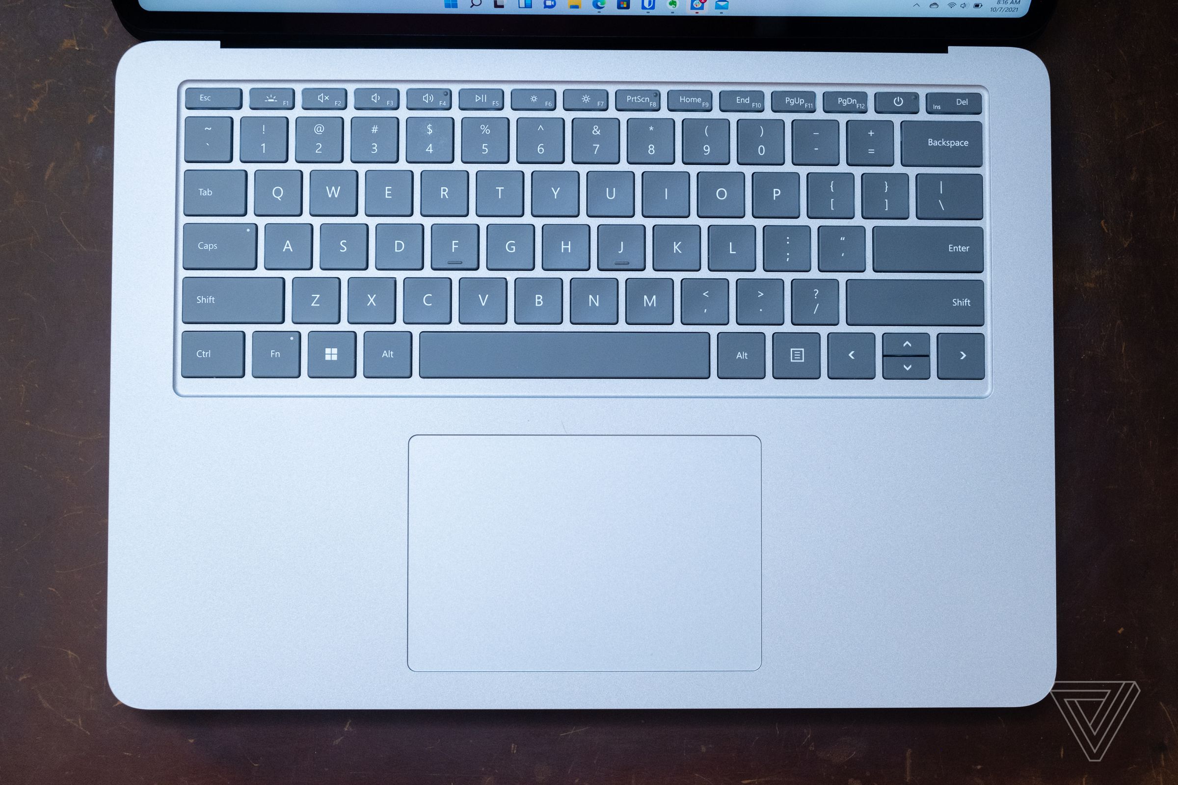 The Laptop Studio’s keyboard and trackpad are both excellent.