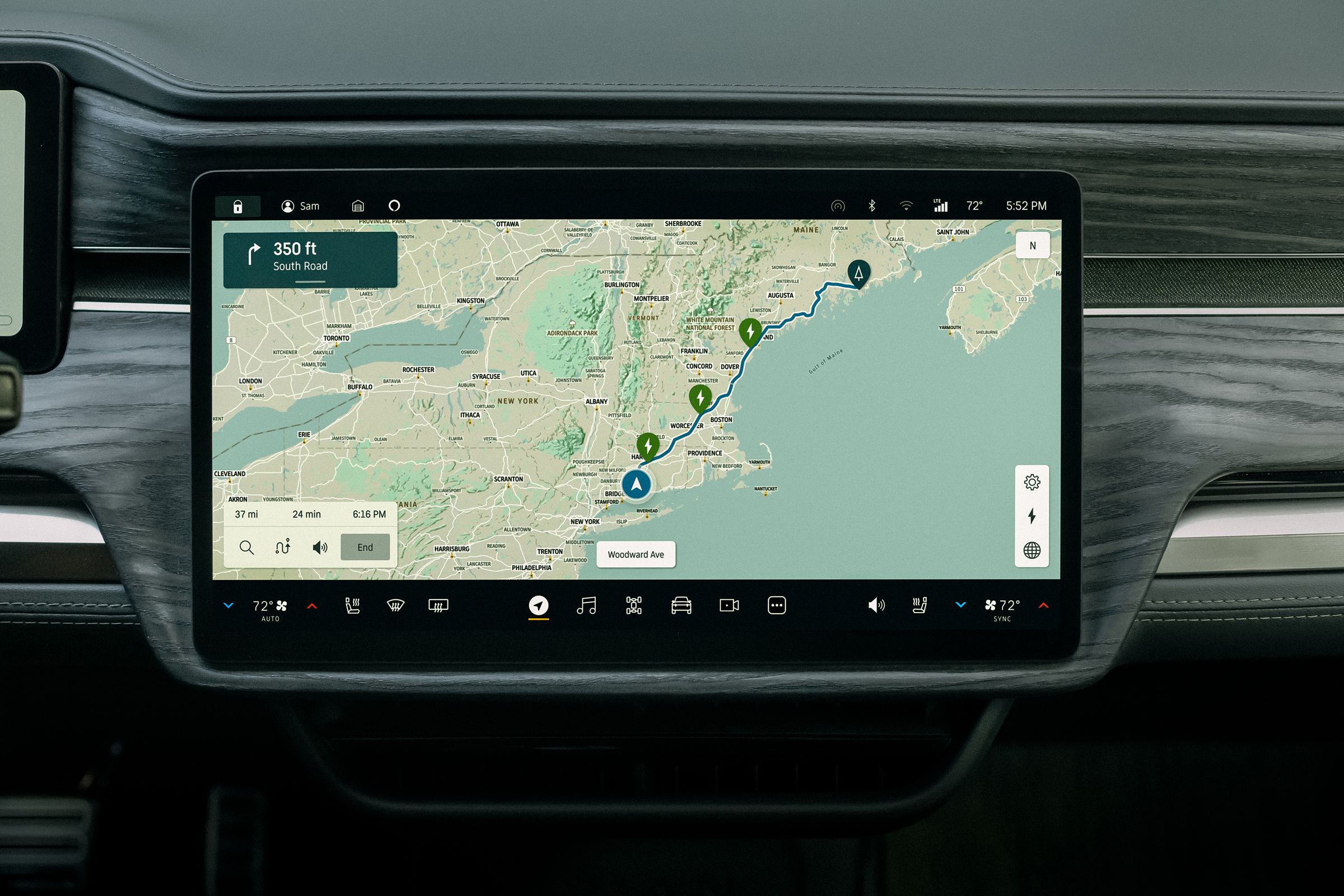 Rivian is perhaps too committed to the touchscreen; some physical HVAC controls would be nice.