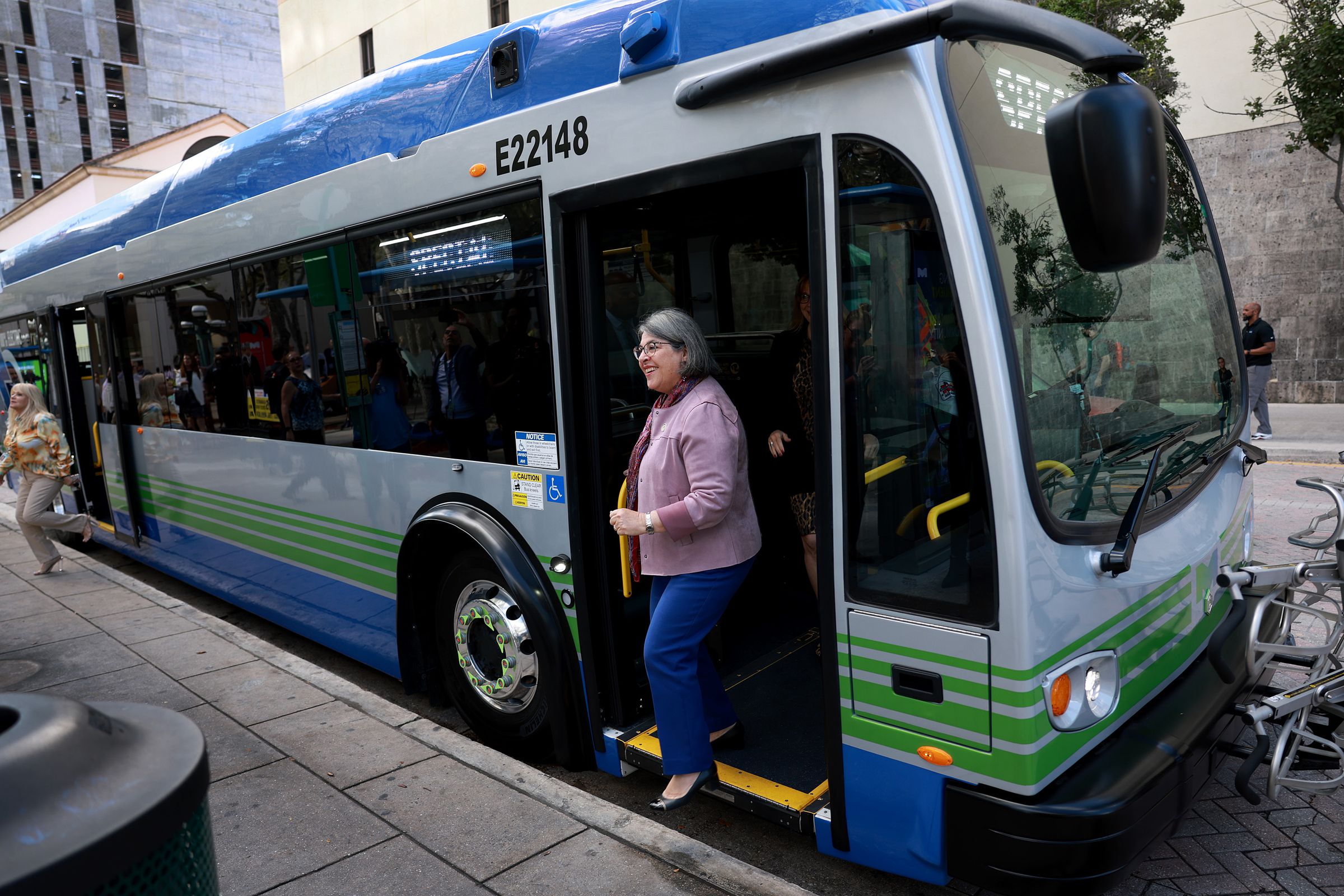 City Of Miami Unveils New Electric Bus Fleet To Combat Climate Change
